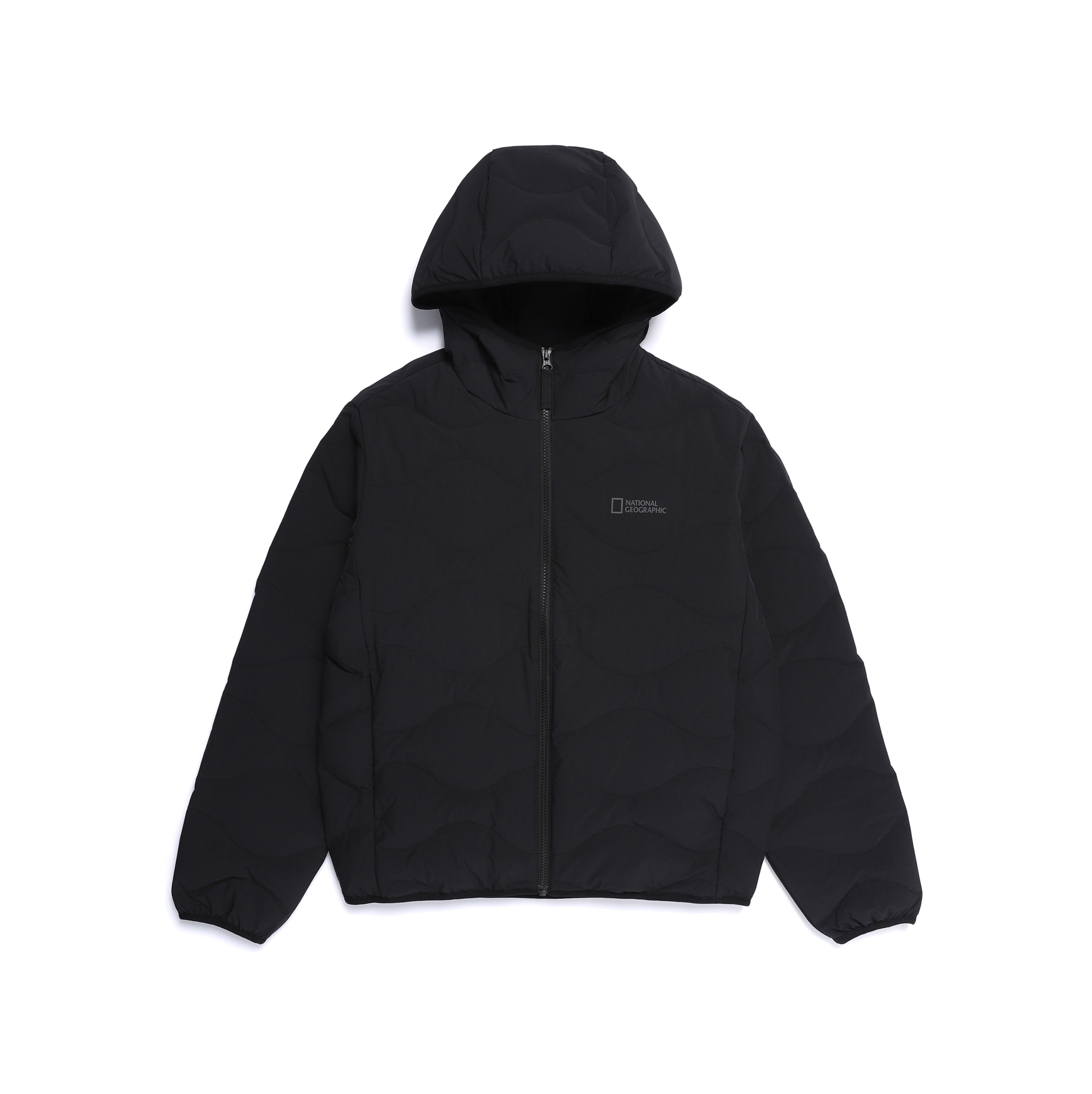 PO'O-ULI HOODIE TUBE DUCK DOWN JUMPER BLACK