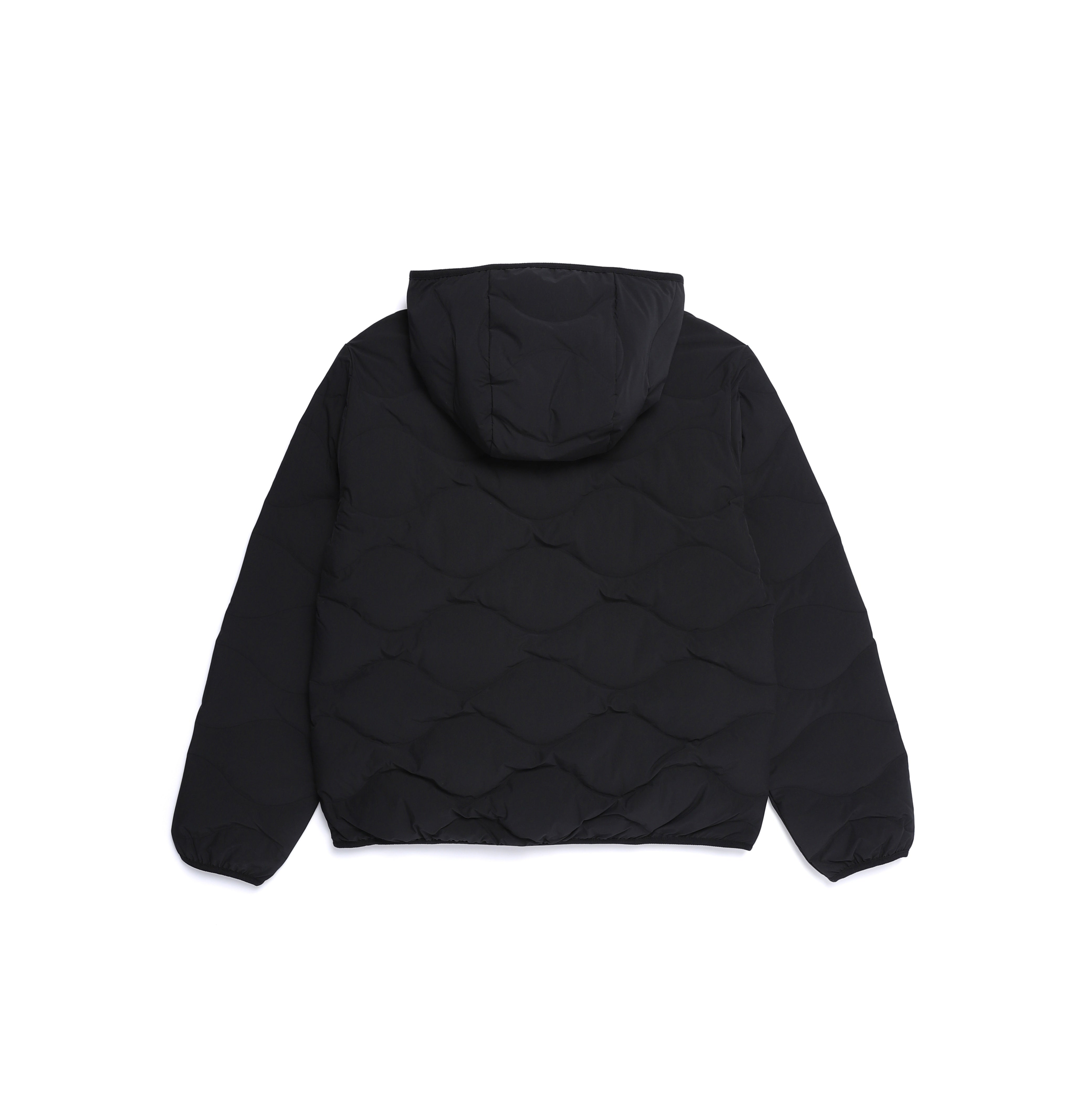 PO'O-ULI HOODIE TUBE DUCK DOWN JUMPER BLACK