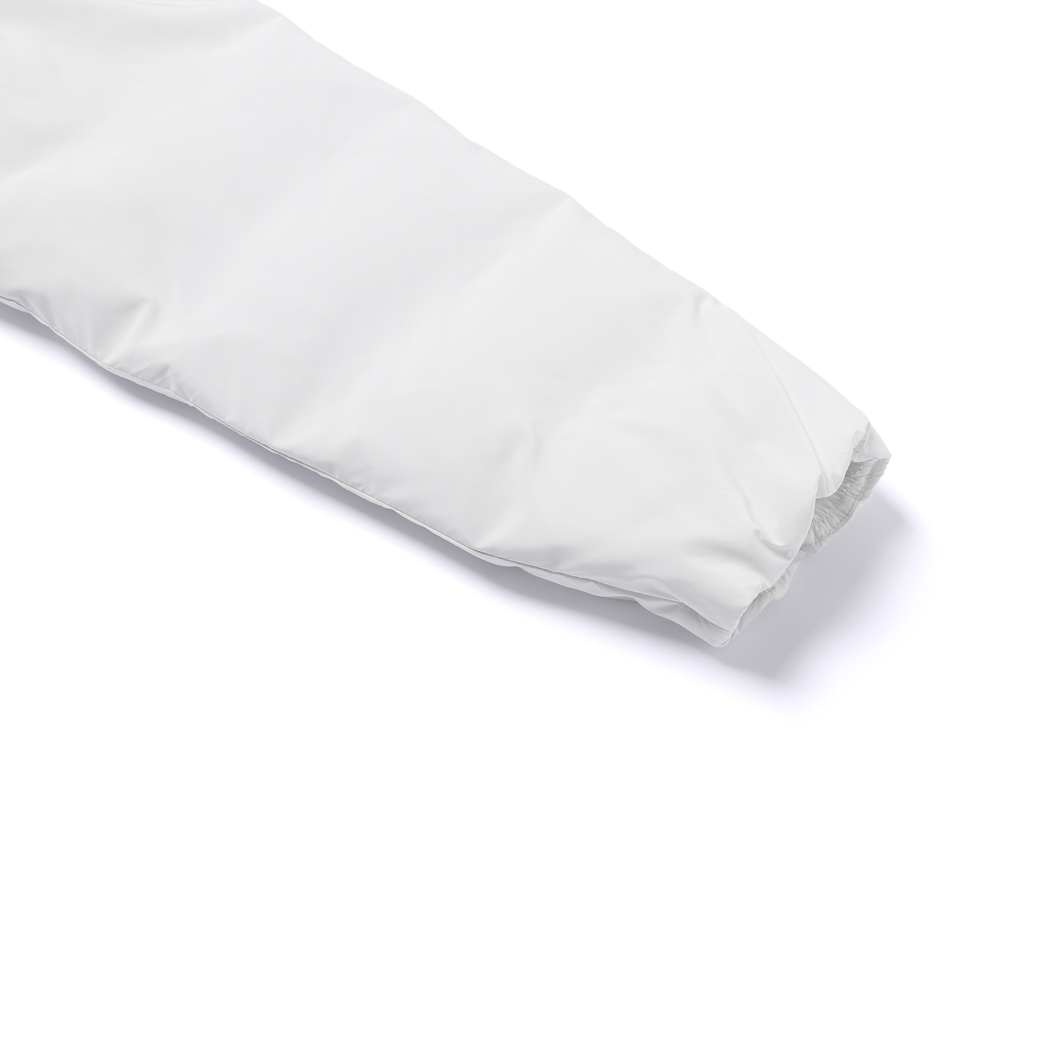 WOMEN PO'O-ULI STAND NECK NON-QUILTED DUCK DOWN JUMPER O/WHITE