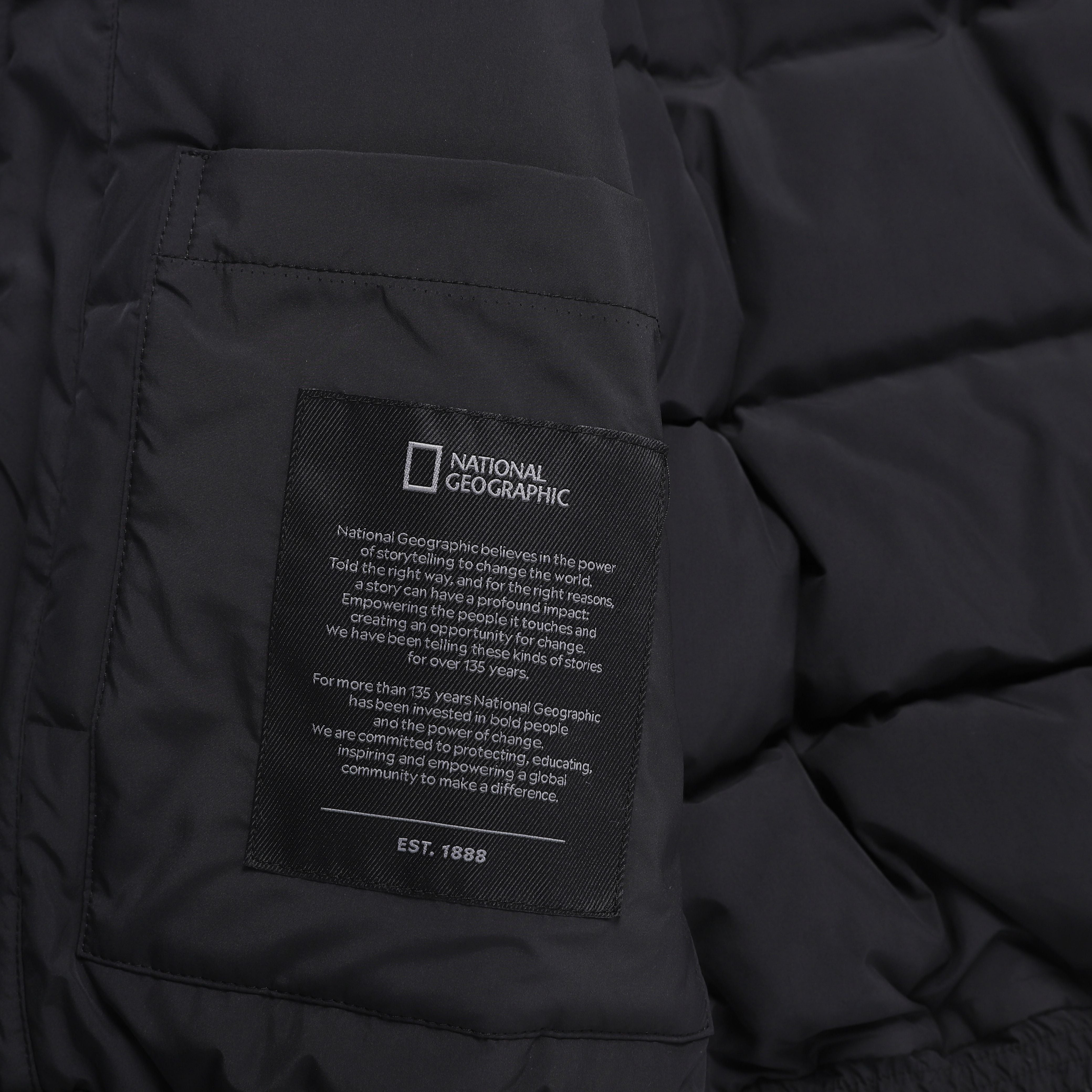 WOMEN PO'O-ULI STAND NECK NON-QUILTED DUCK DOWN JUMPER BLACK