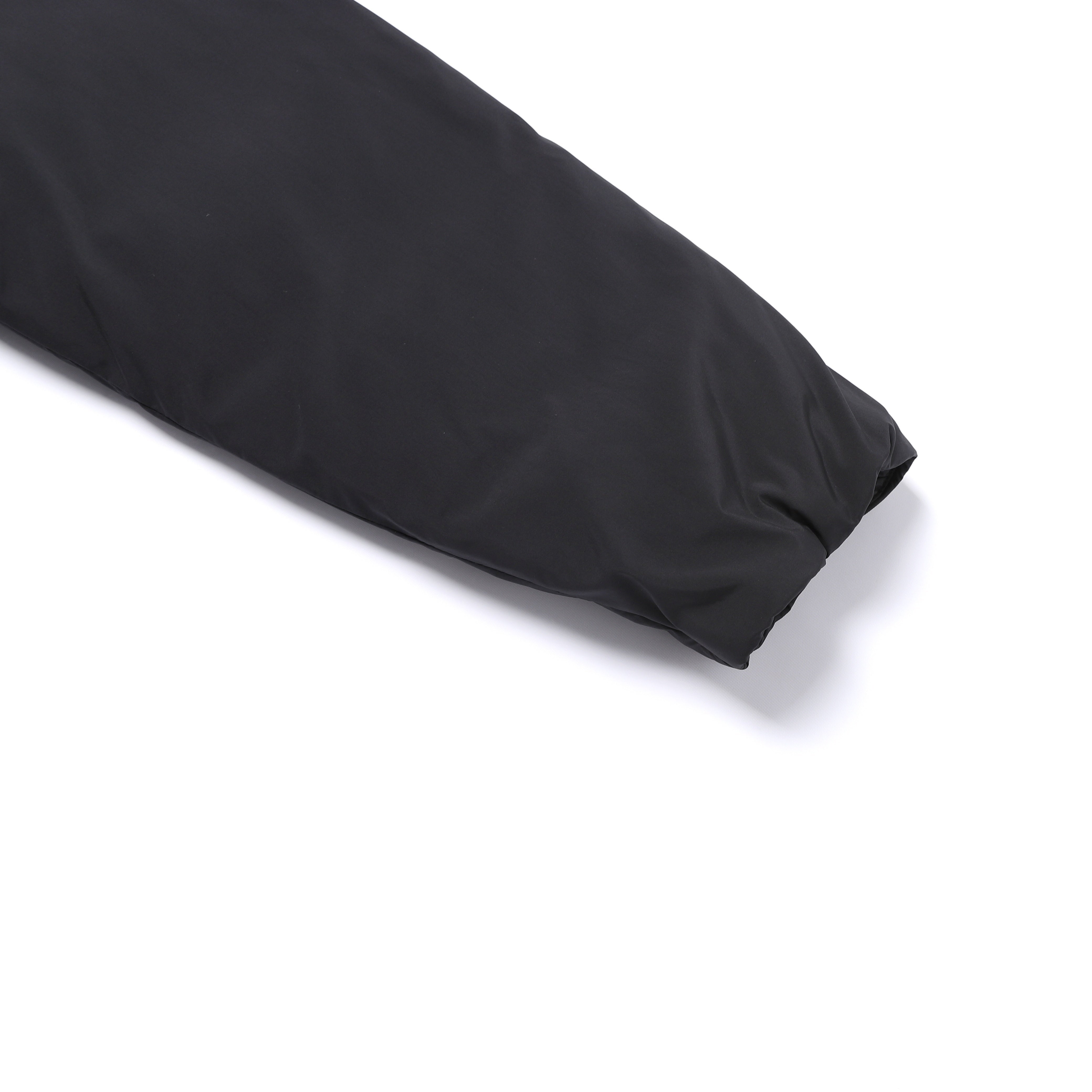 WOMEN PO'O-ULI STAND NECK NON-QUILTED DUCK DOWN JUMPER BLACK