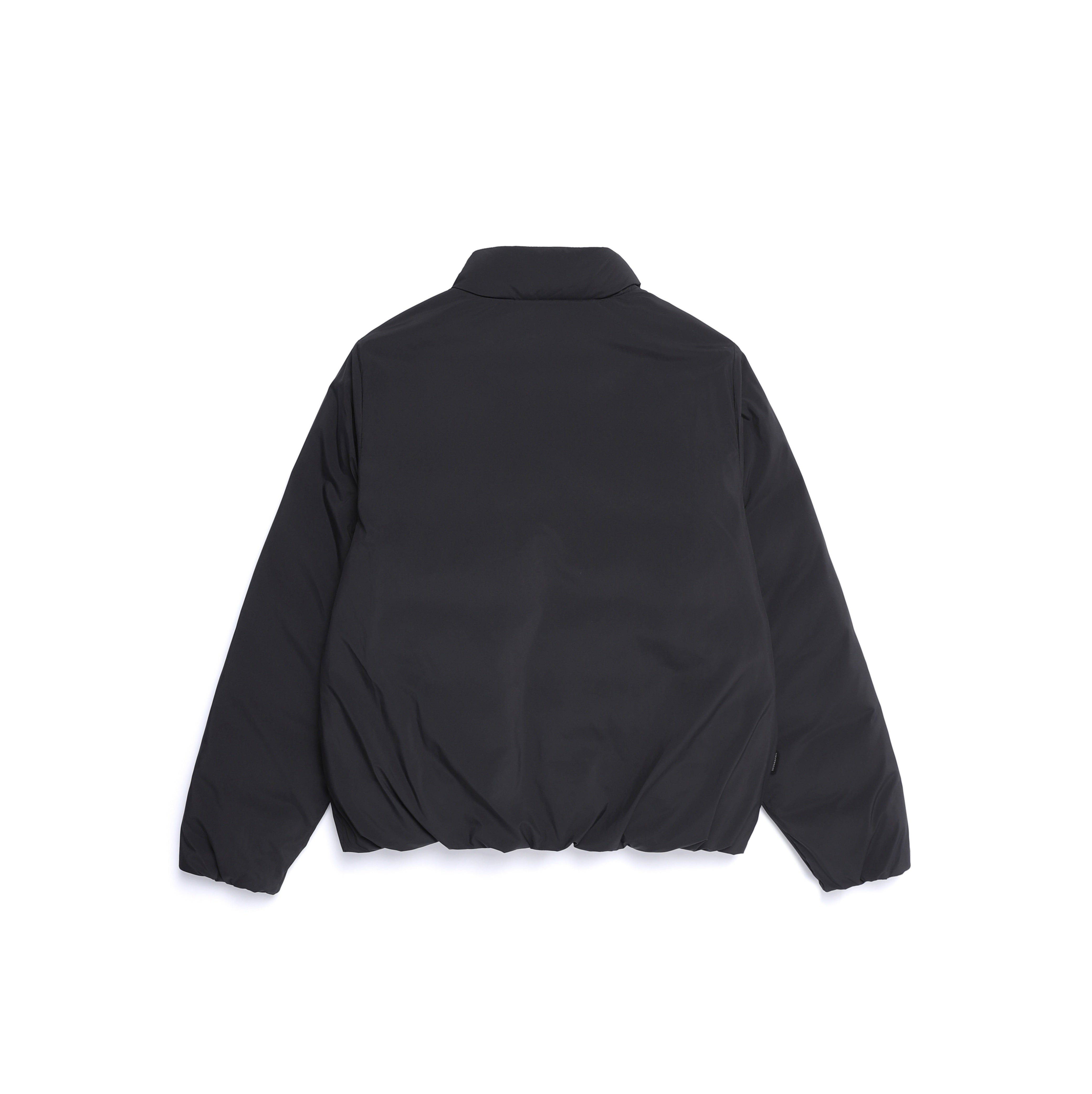 WOMEN PO'O-ULI STAND NECK NON-QUILTED DUCK DOWN JUMPER BLACK