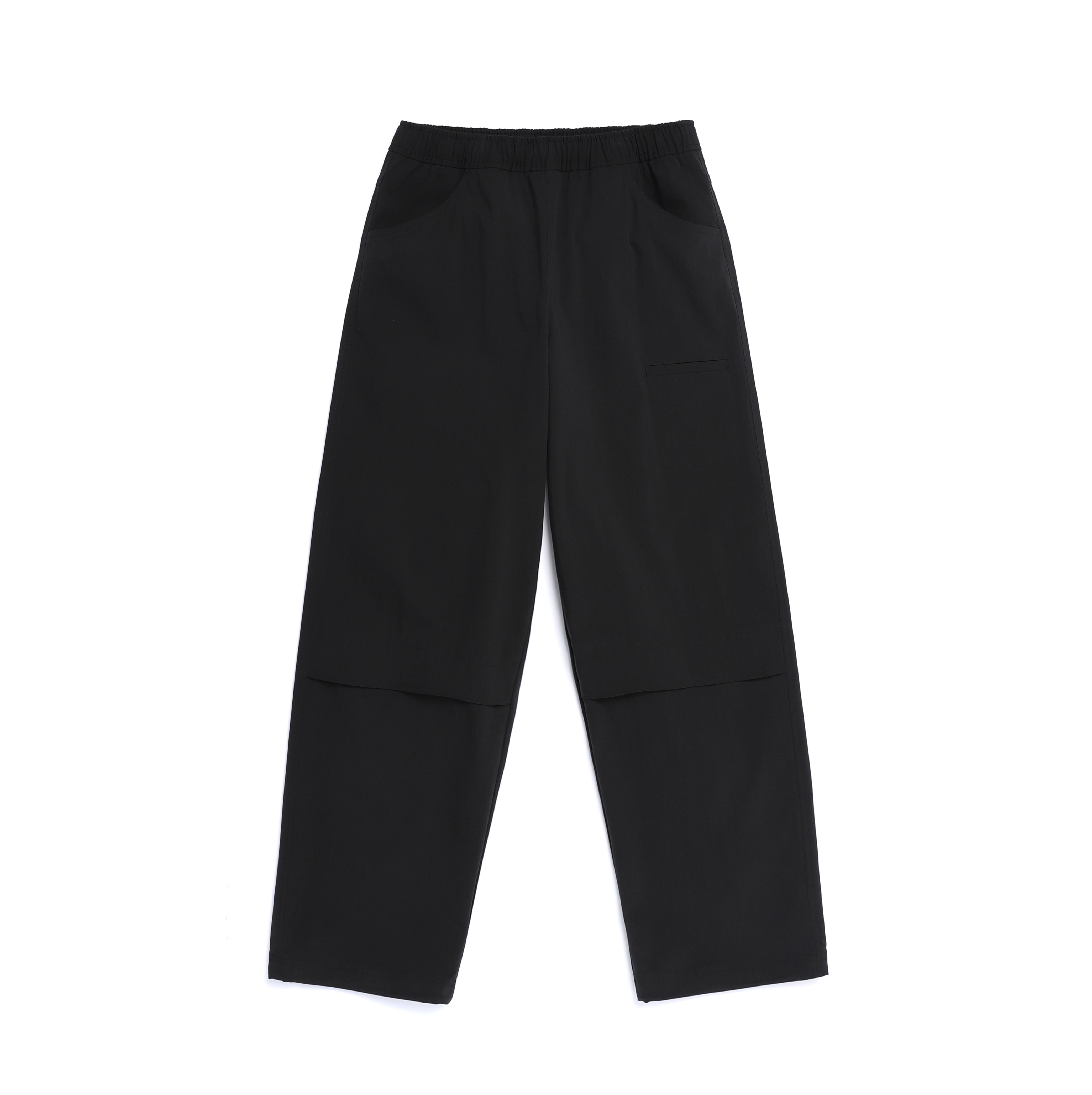 SEMI-LOOSE STRAIGHT PANTS BLACK