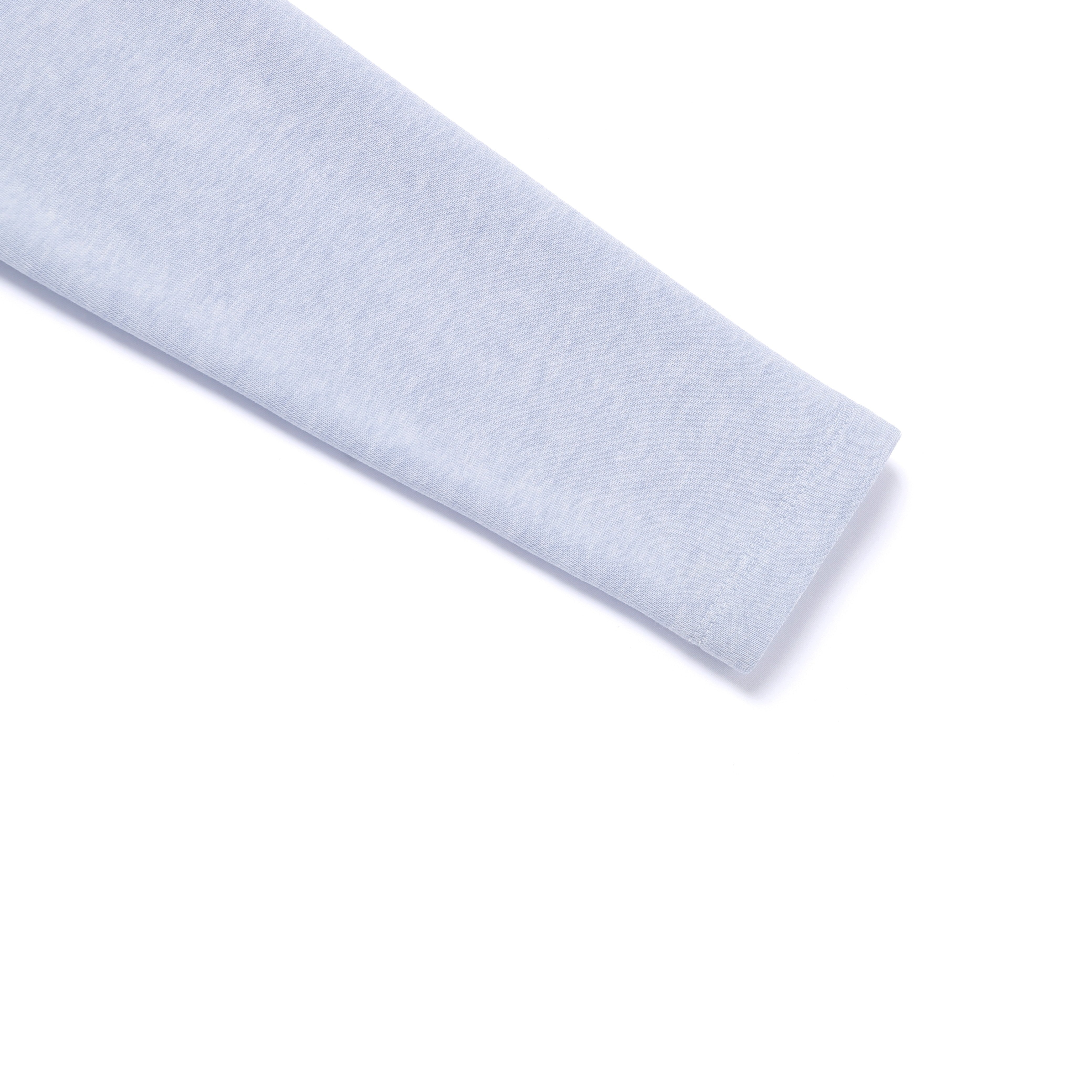 WOMEN FLEECE-LINED T-SHIRT L/BLUE