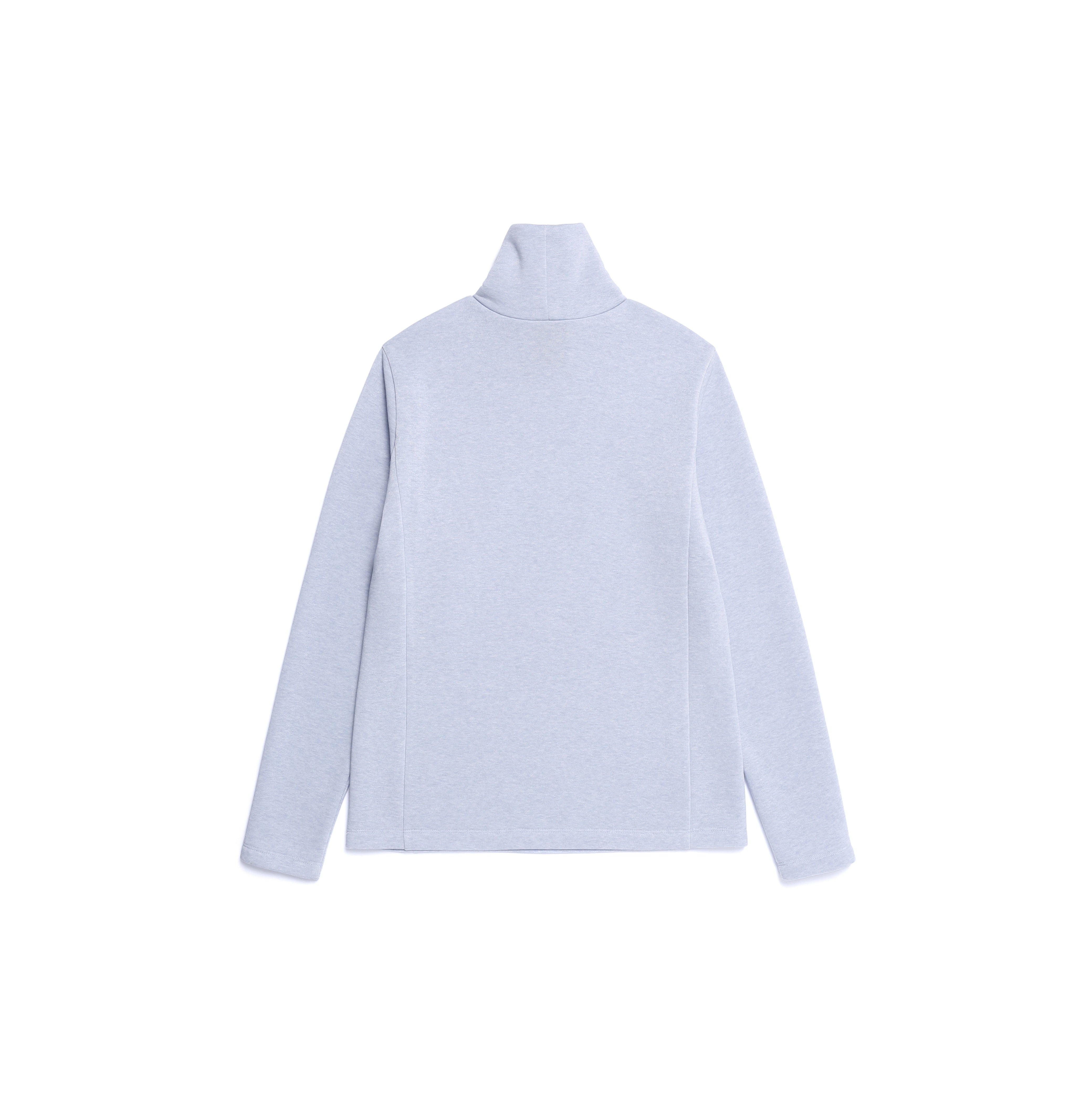 WOMEN FLEECE-LINED T-SHIRT L/BLUE