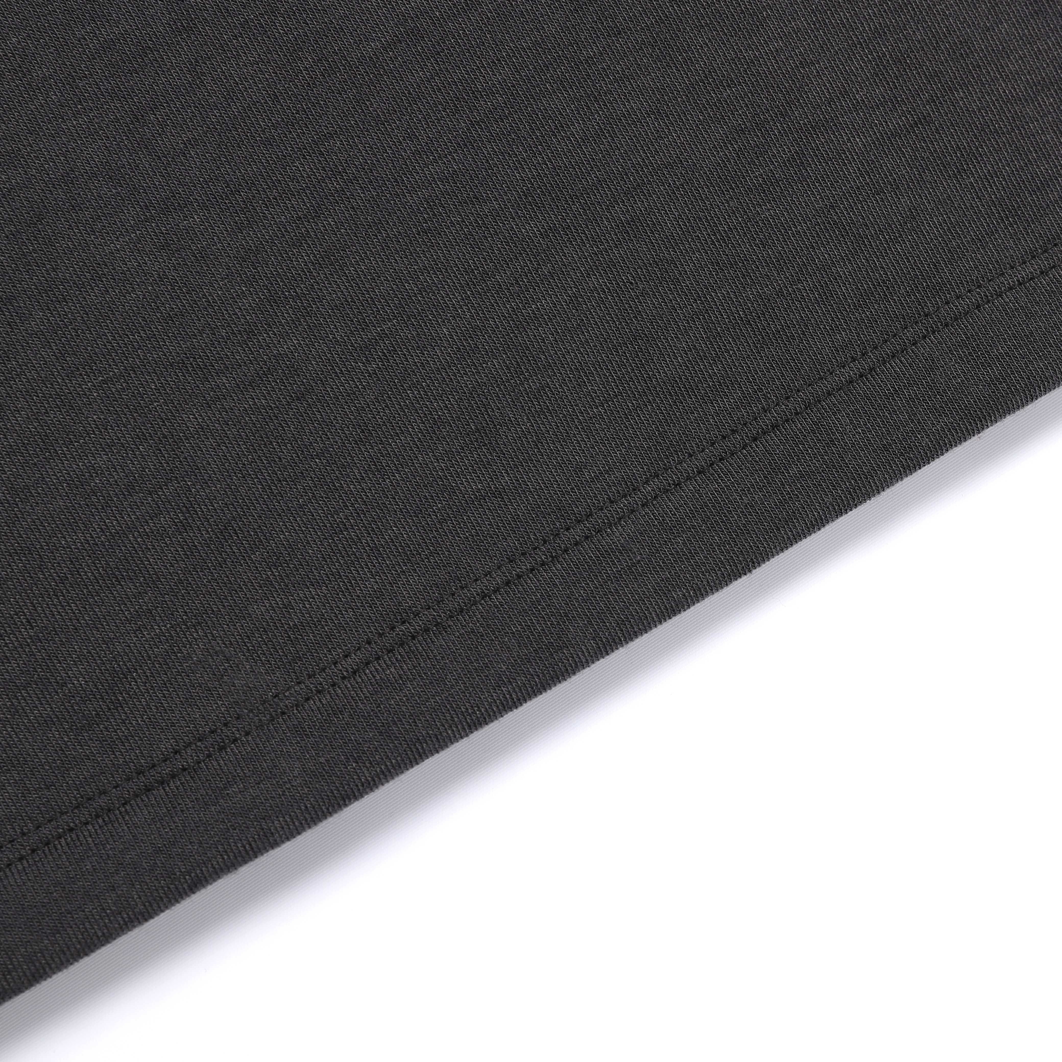 WOMEN FLEECE-LINED T-SHIRT CHARCOAL