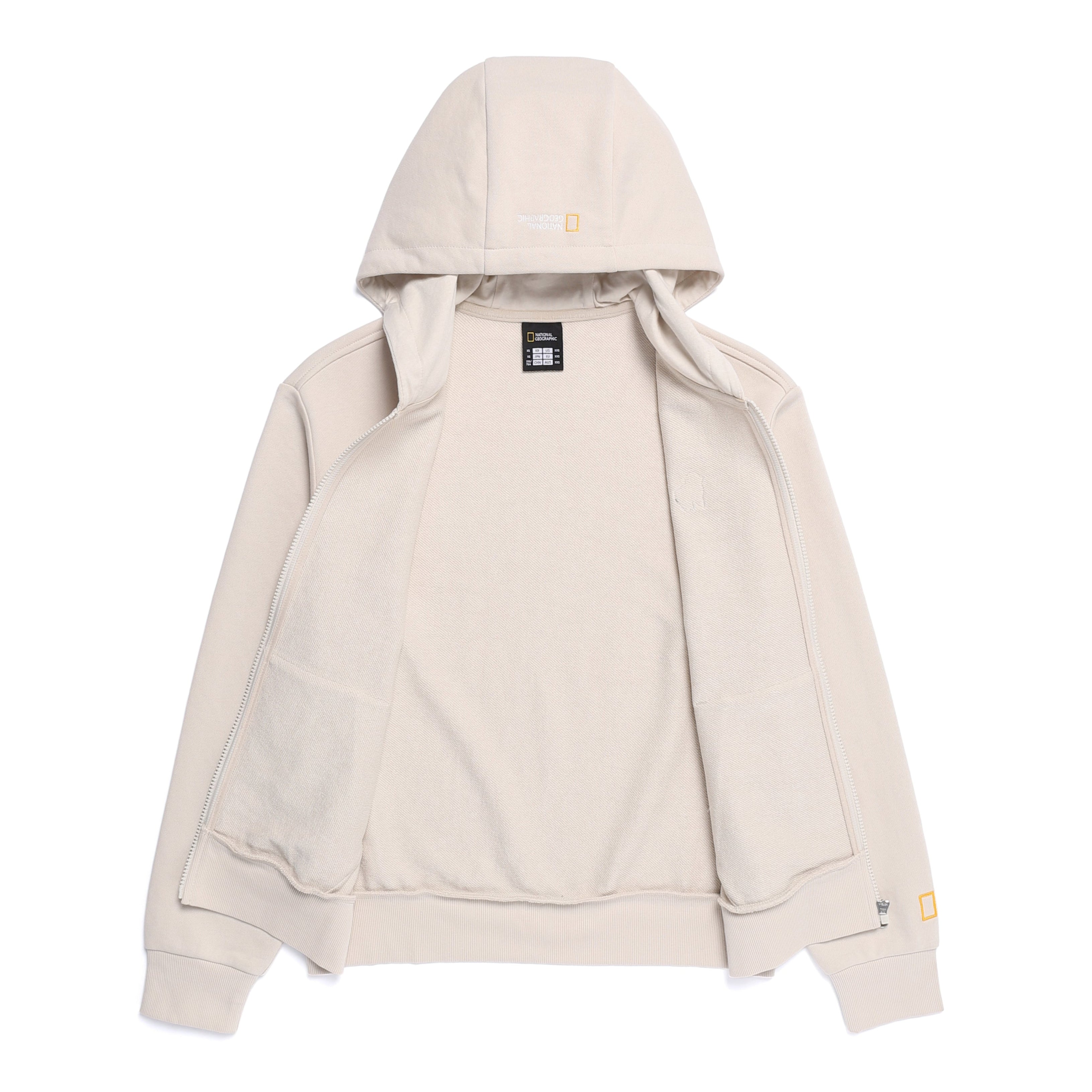 WOMEN ANIMAL WAPPEN TRAINING HOODIED ZIP-UP SILVER BIRCH