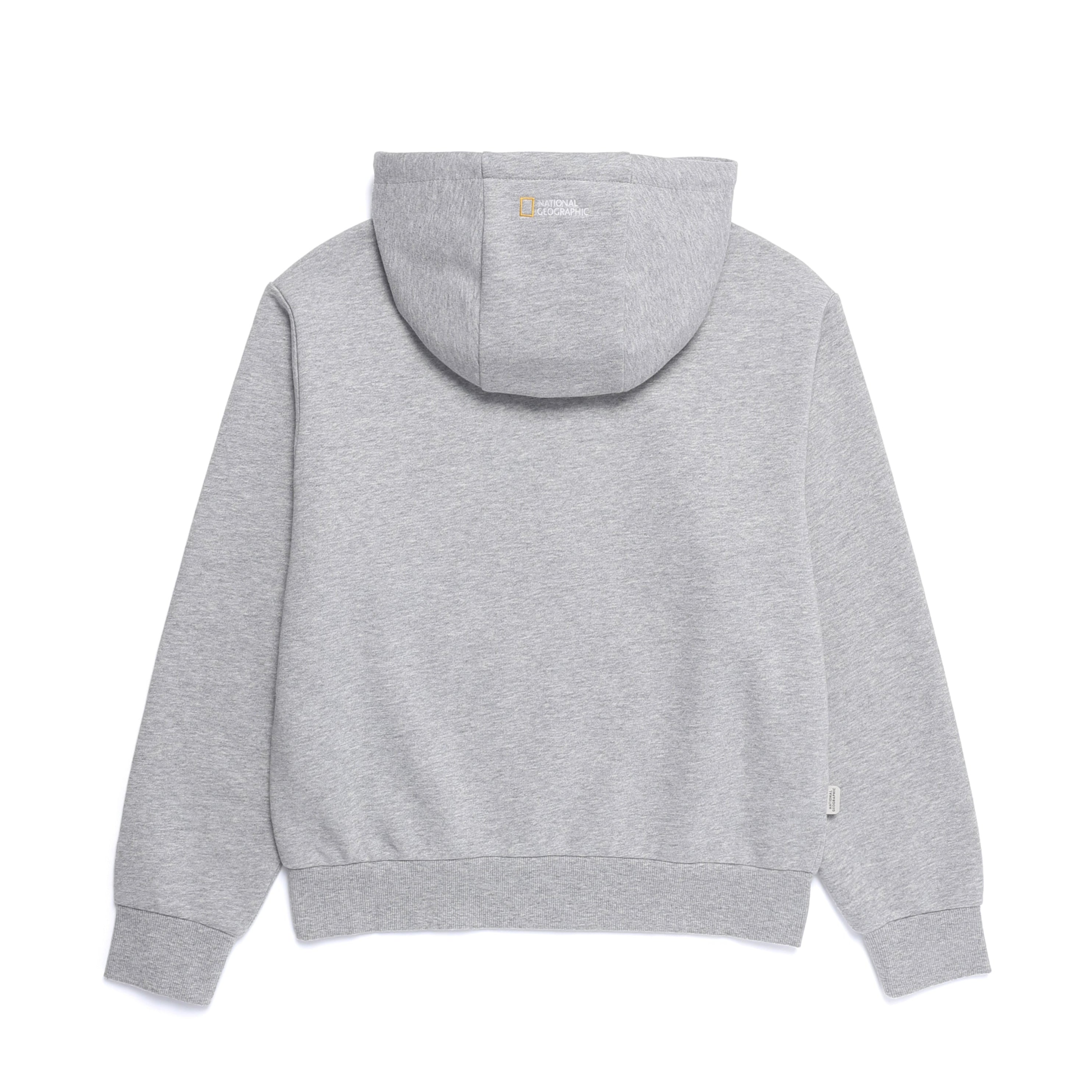 WOMEN ANIMAL WAPPEN TRAINING HOODIED ZIP-UP M/GREY