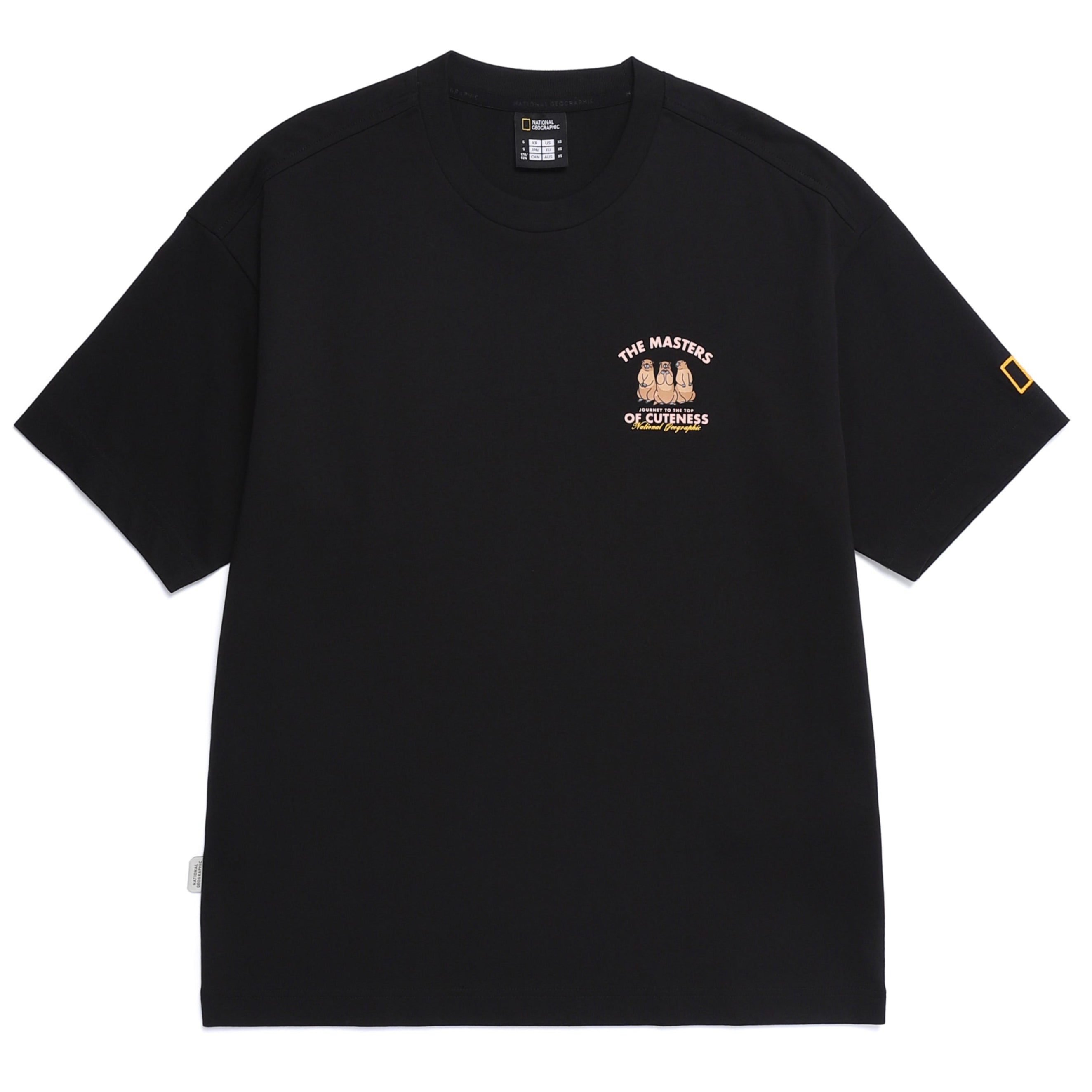 ANIMAL PATCH SHORT SLEEVE T-SHIRT BLACK