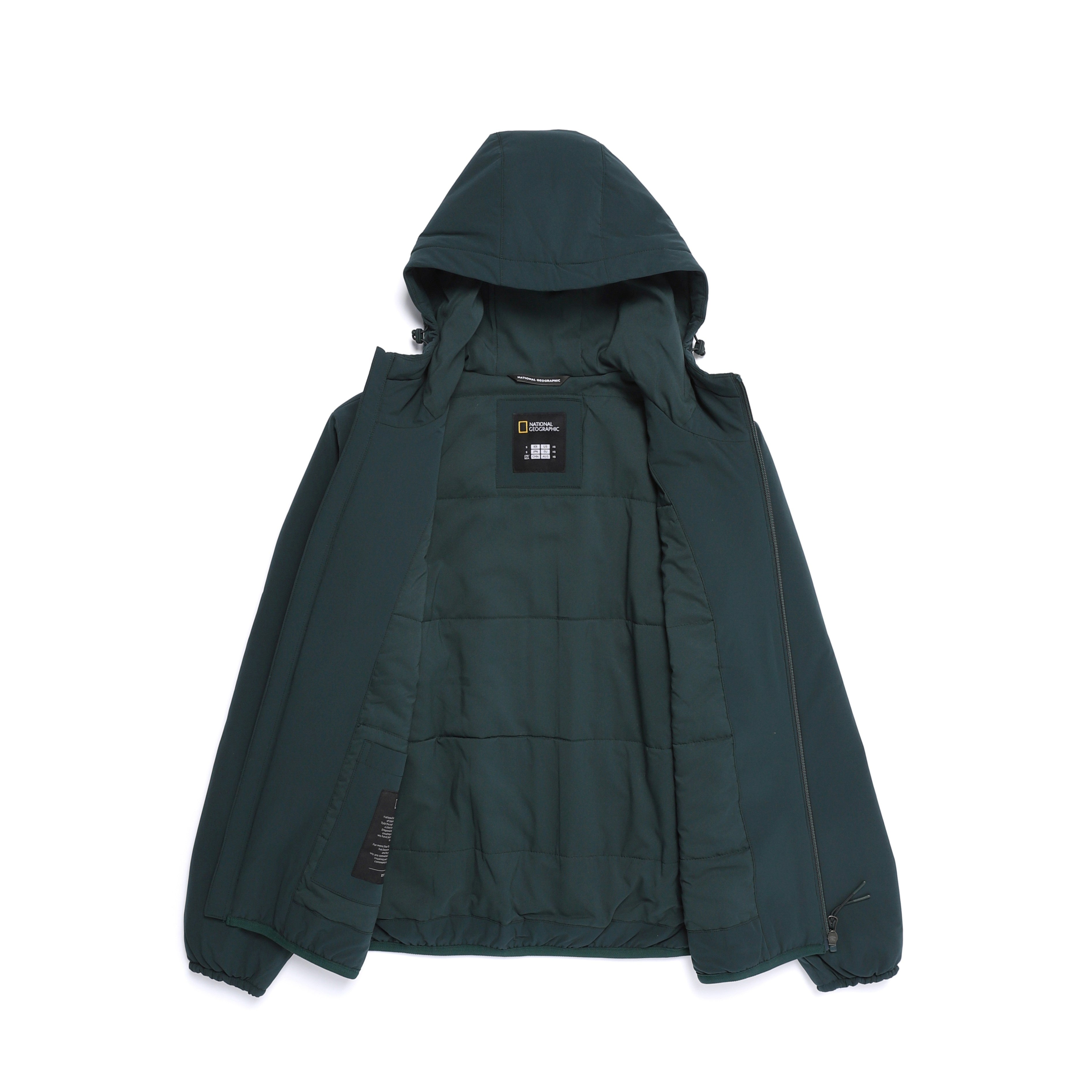 LOPURA WOOL PADDED JUMPER D/GREEN