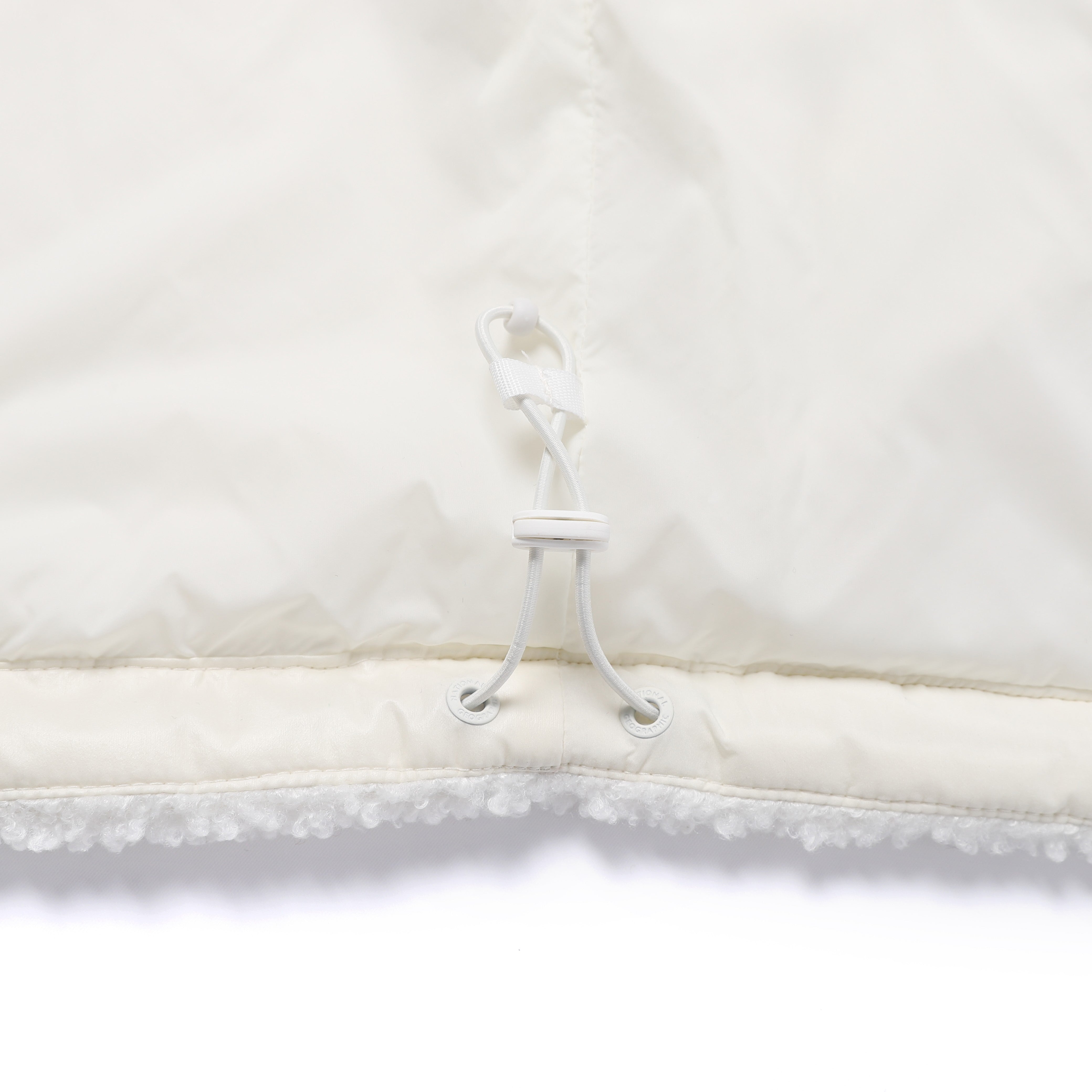 WOMEN FLEECE HOODED JUMPER O/WHITE