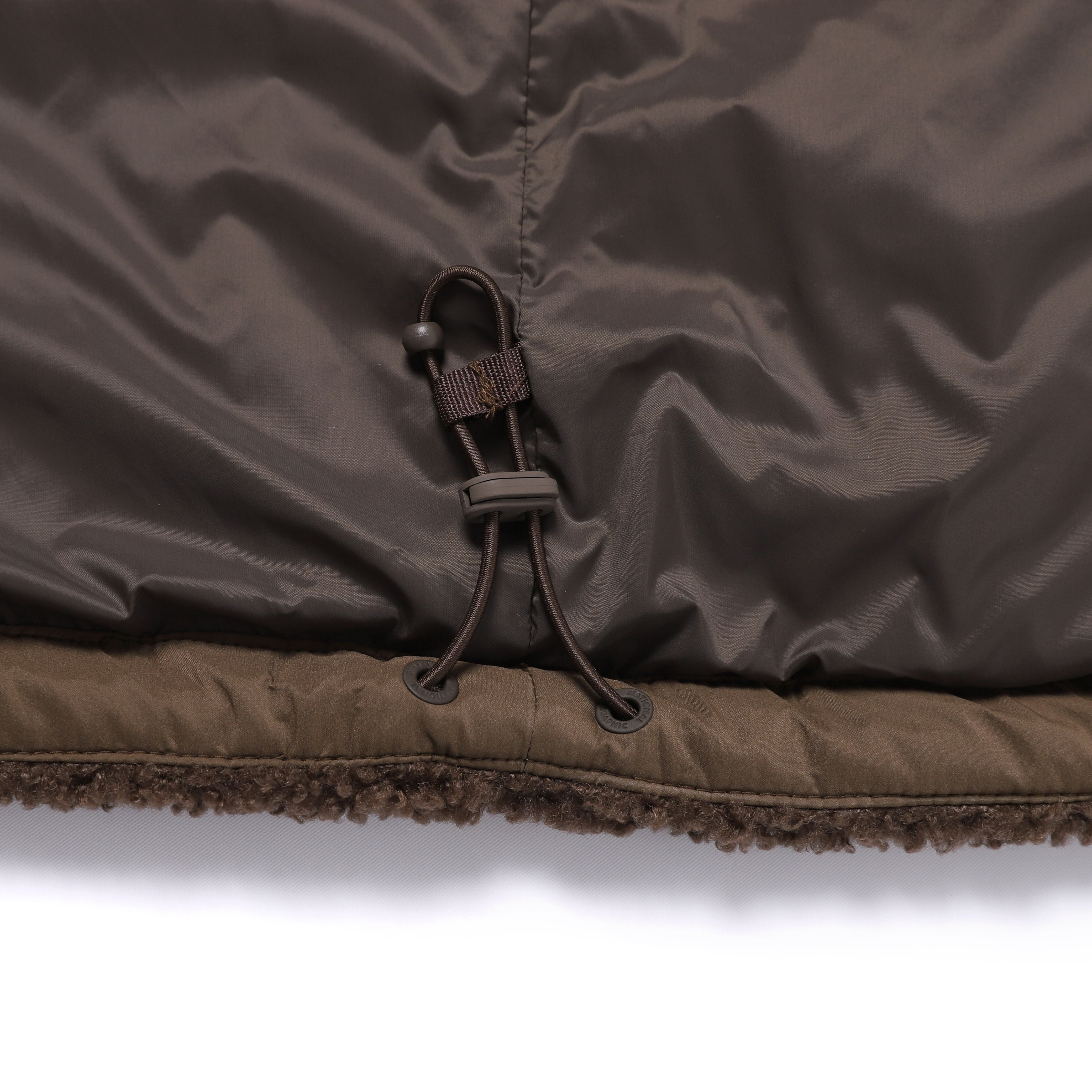 WOMEN FLEECE HOODED JUMPER BROWN