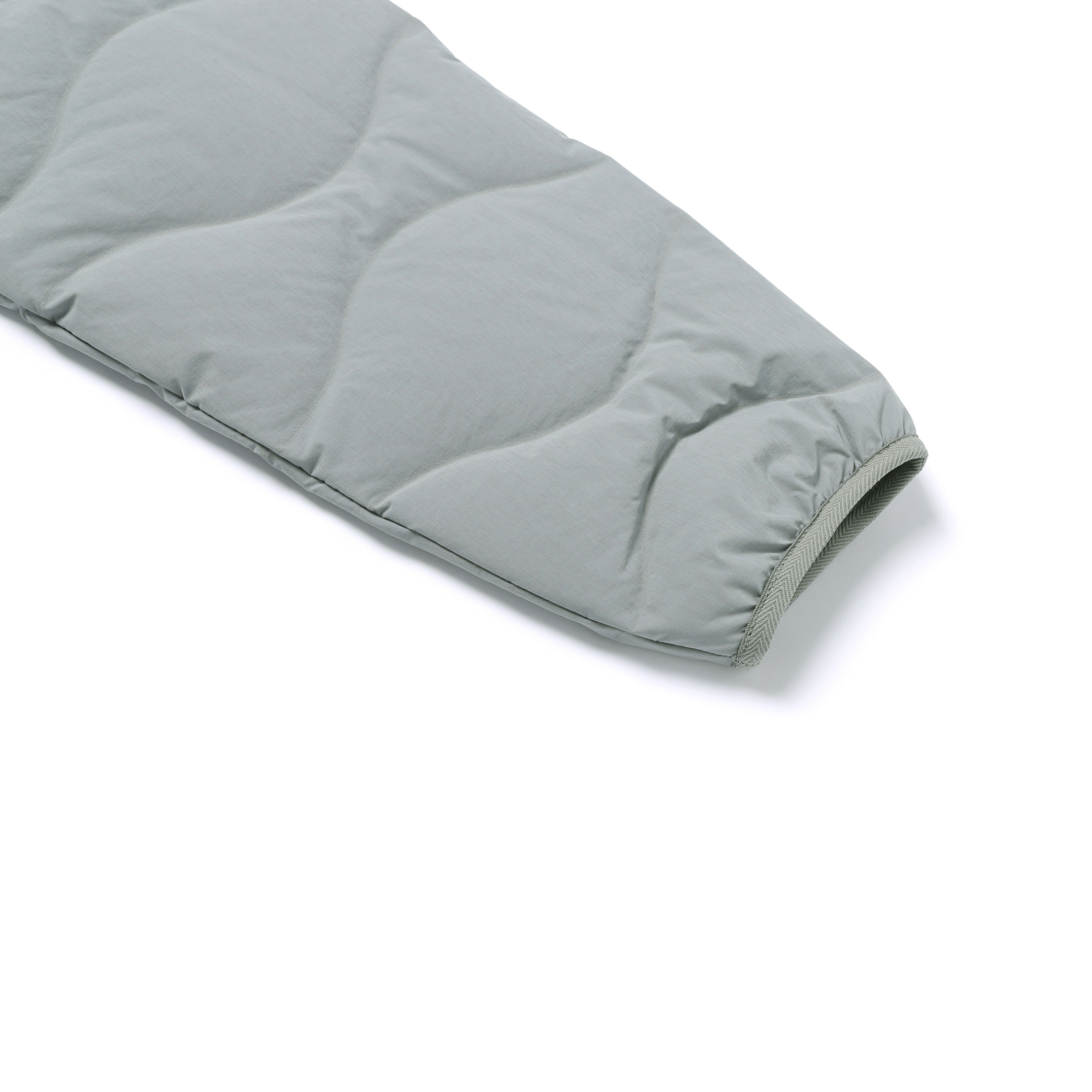 PO'O-ULI STANDNECK TUBE DUCK DOWN JUMPER STONE GREY