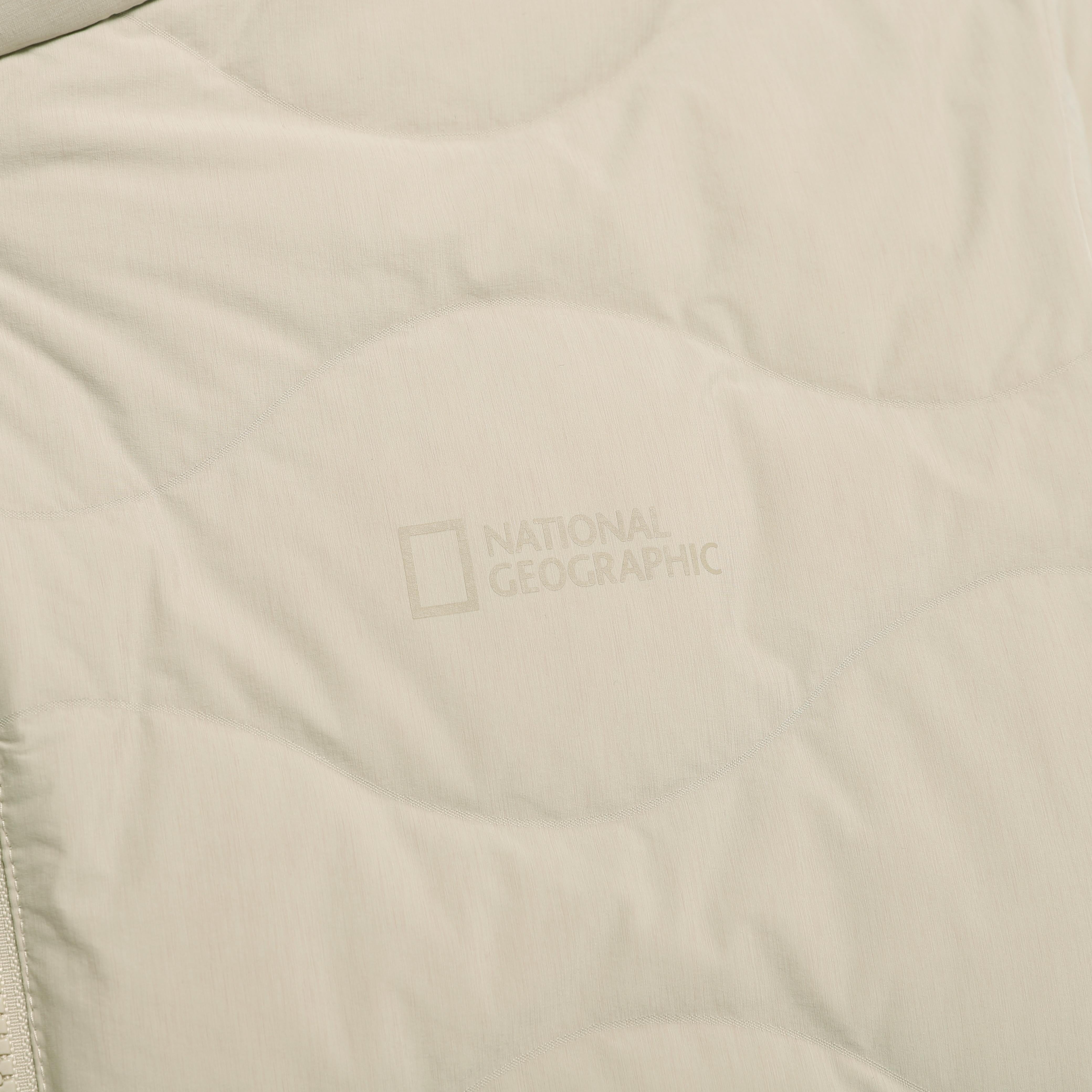 PO'O-ULI STANDNECK TUBE DUCK DOWN JUMPER MOURNING BEIGE