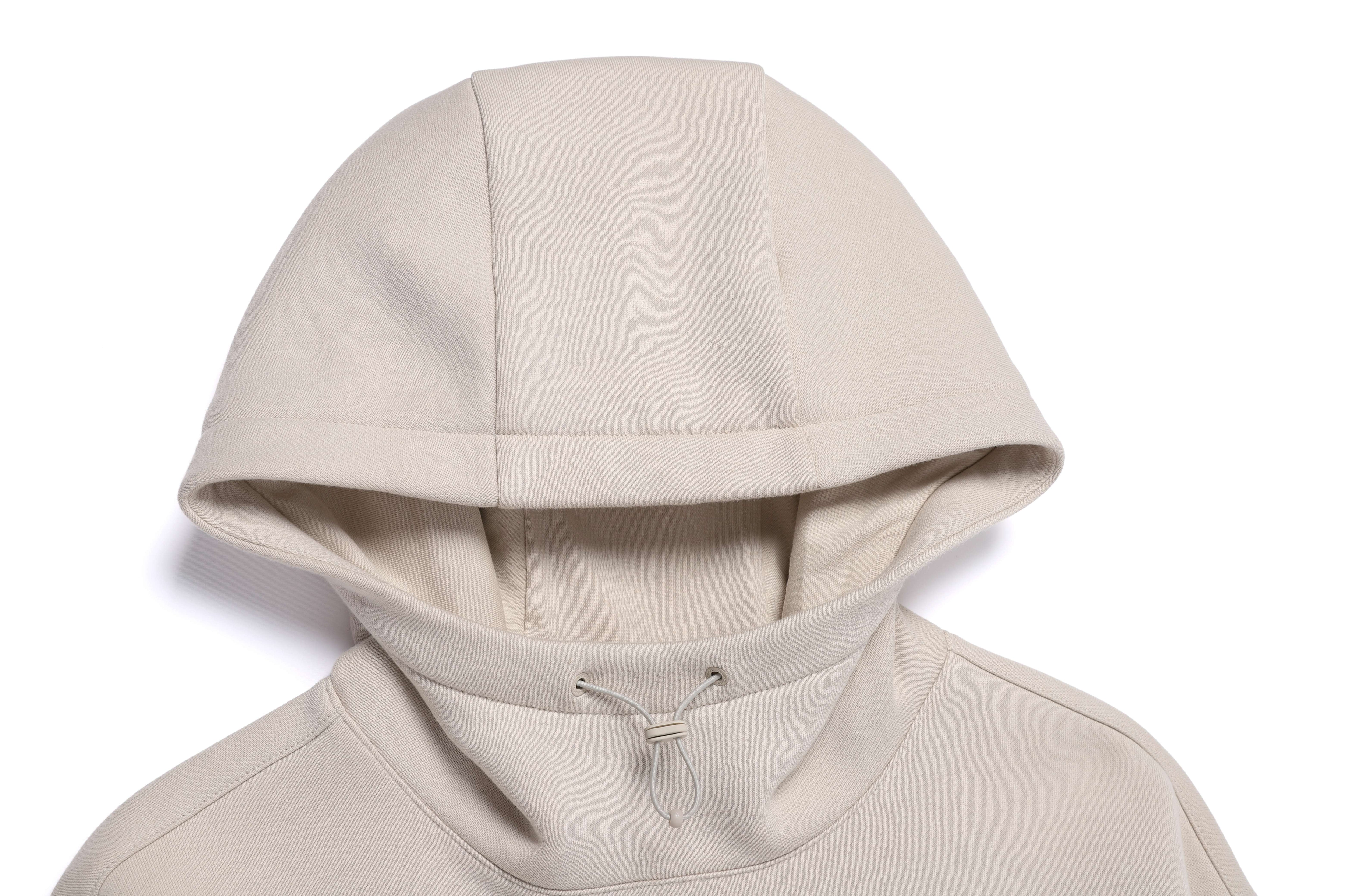 HIGH-NECK HOODIE SILVER BIRCH