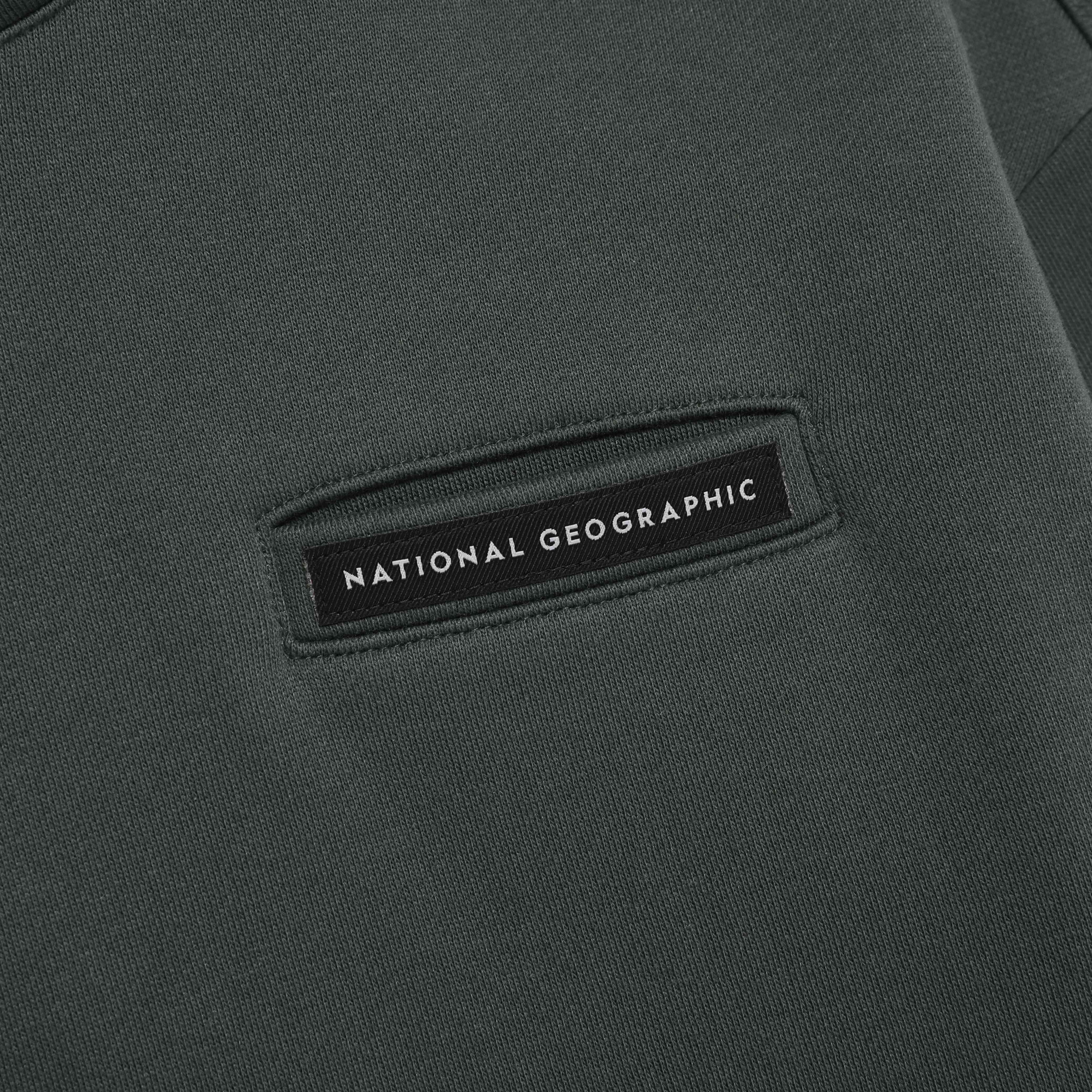 HIGH-NECK HOODIE WOOD GREY