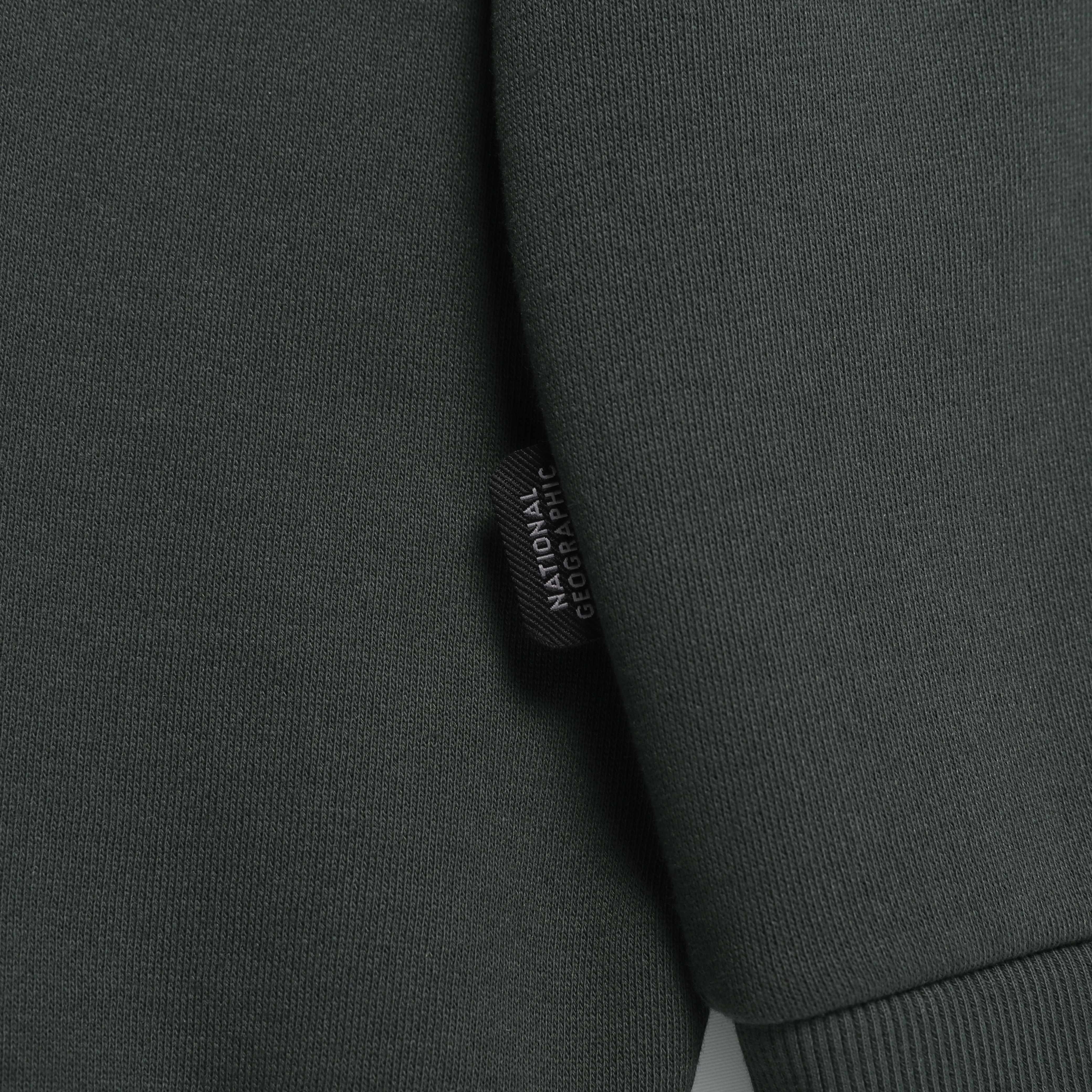 HIGH-NECK HOODIE WOOD GREY