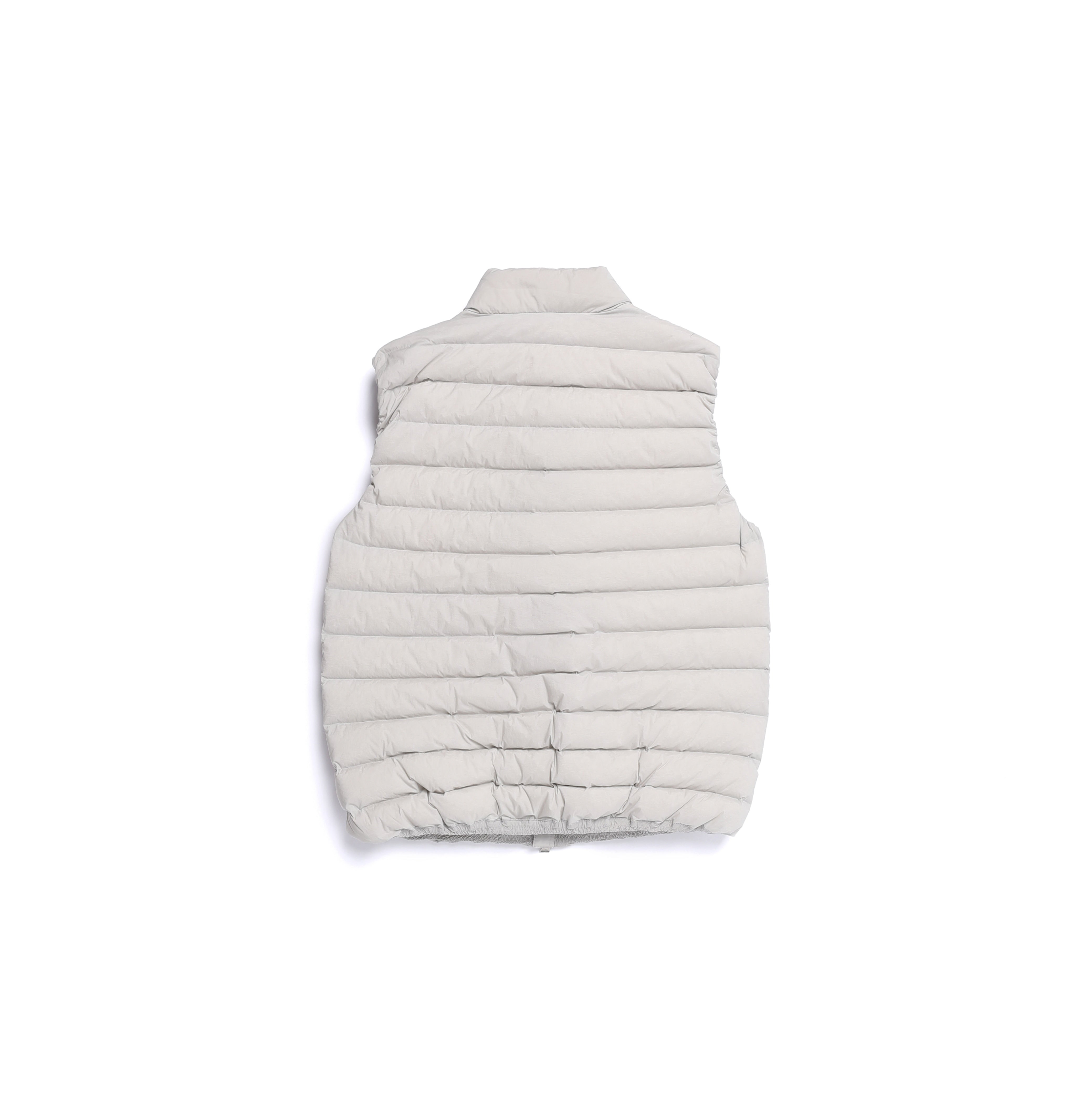 ATIK HIGH-NECK TUBE GOOSE DOWN VEST L/GREY