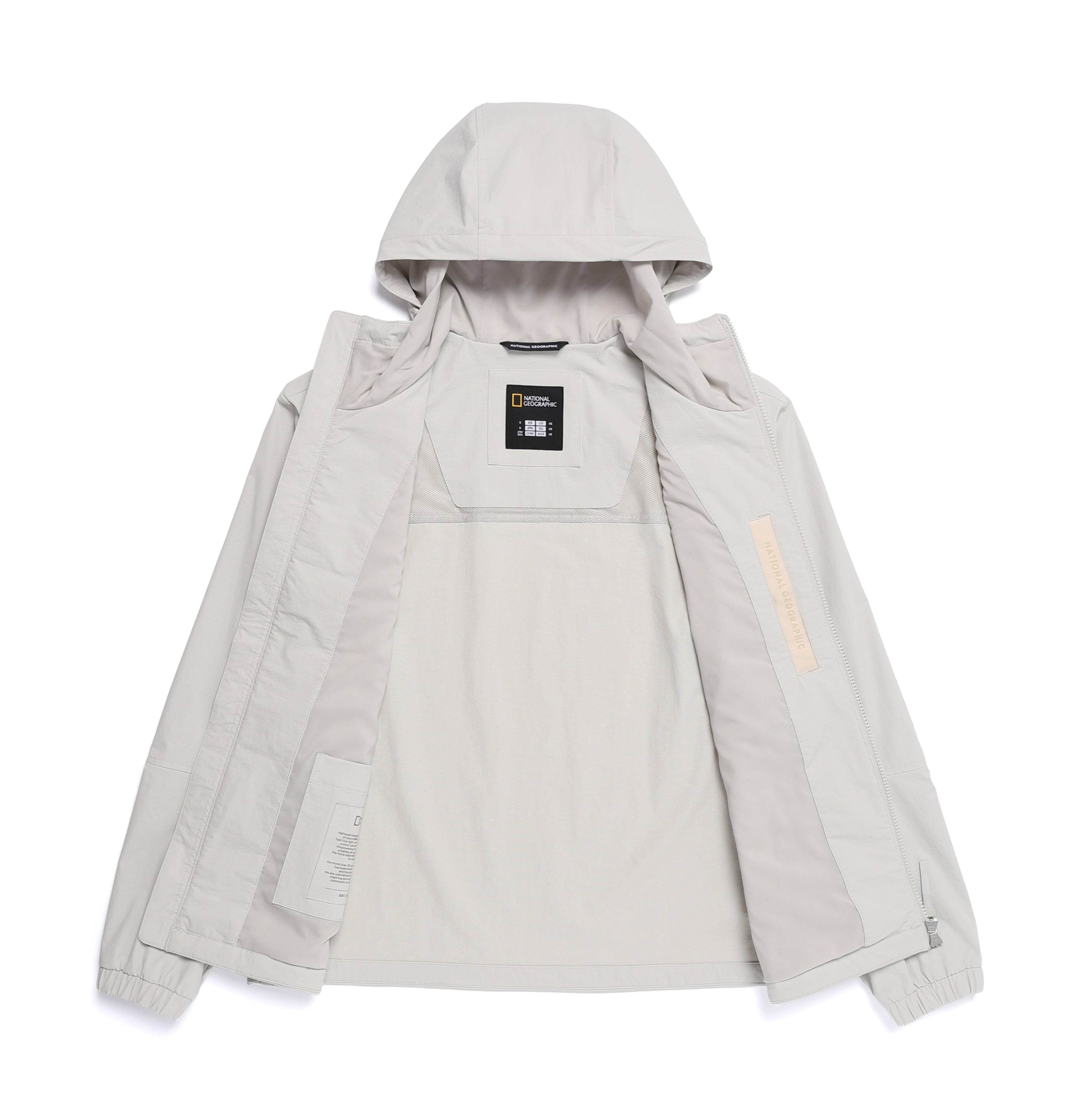 ARCHELON WOVEN STRETCH HOODIE ZIP-UP L/GREY