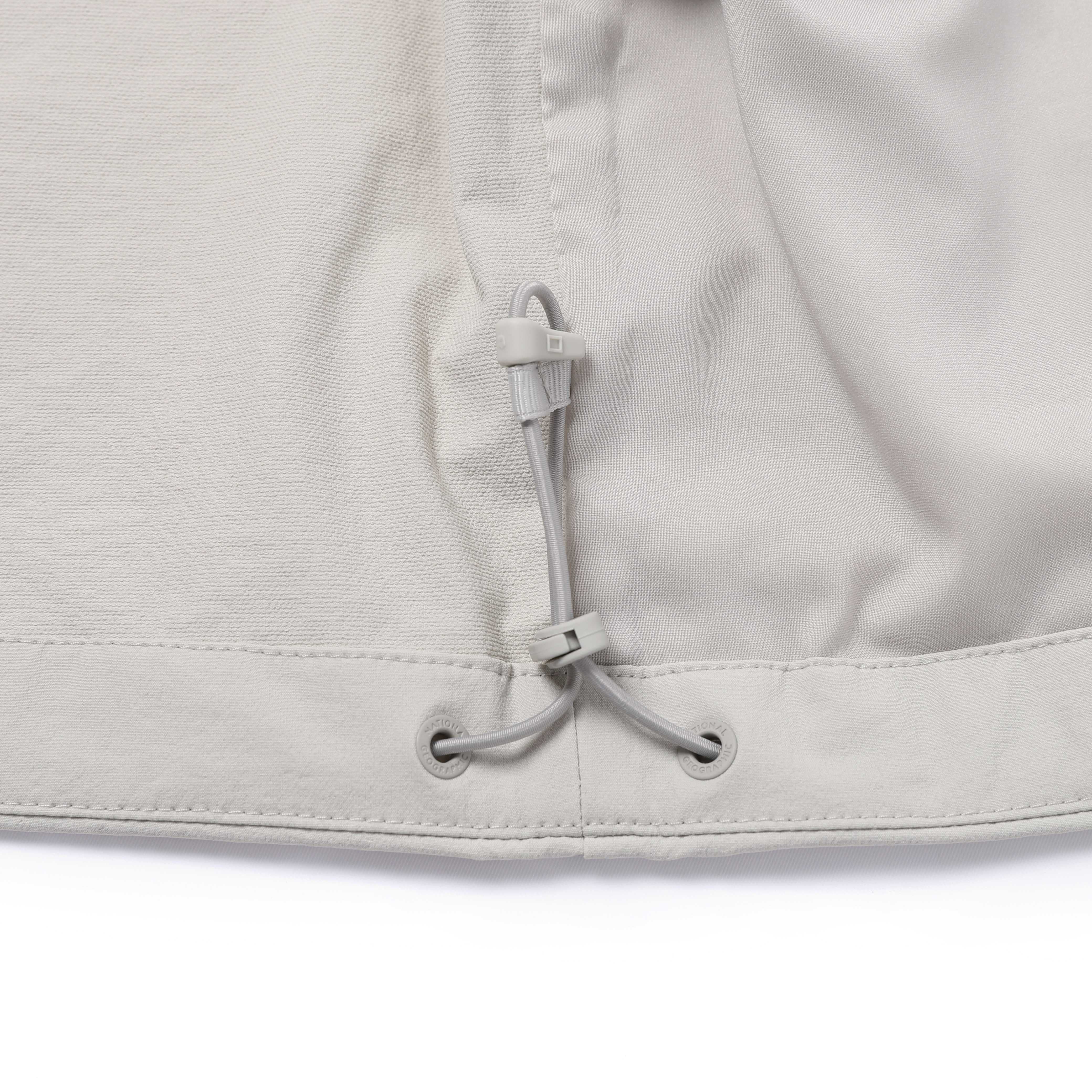 WOMEN ARCHELON WOVEN STRETCH TRAINING HOODED ZIP-UP L/GREY