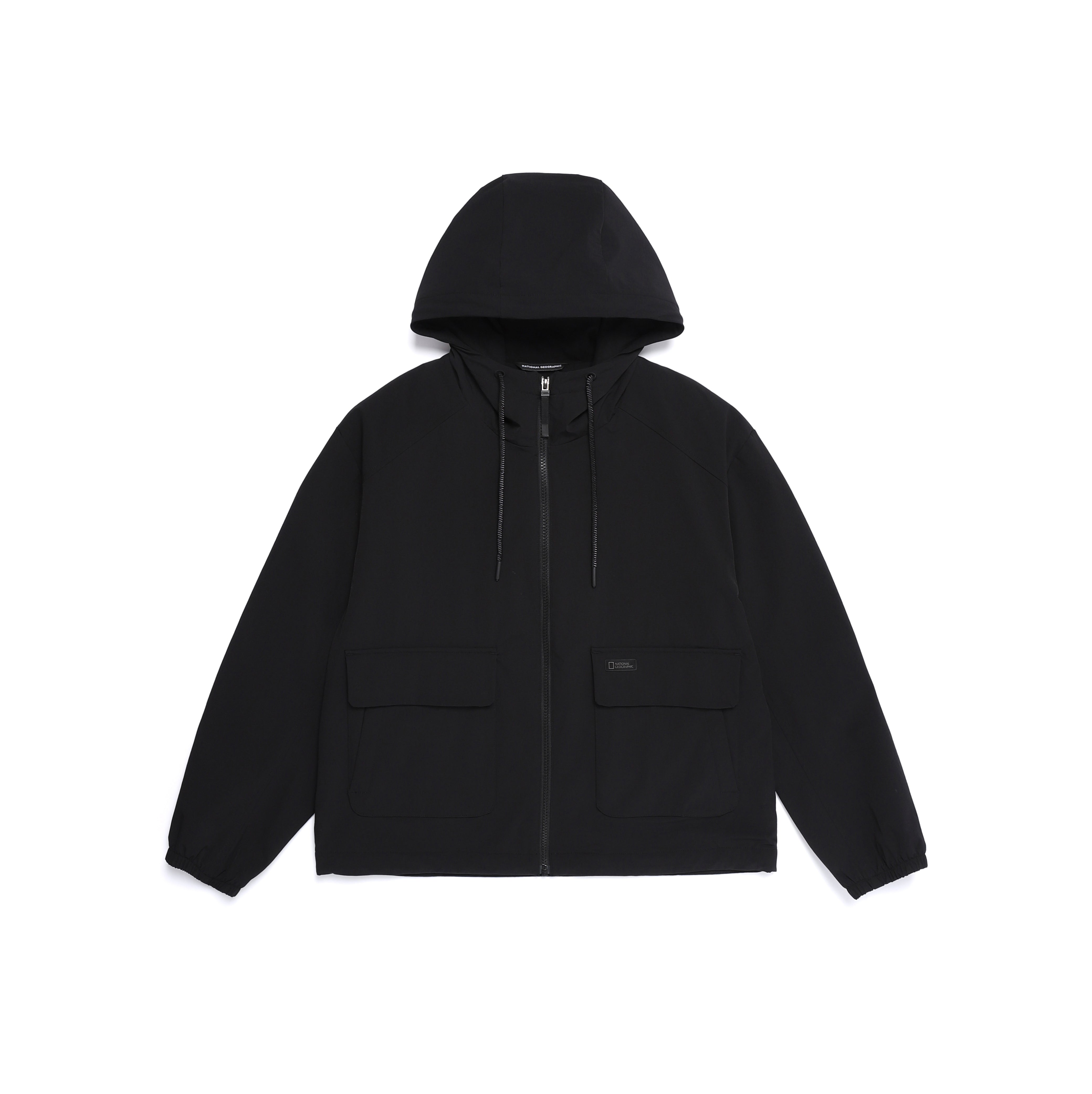 WOMEN ARCHELON WOVEN STRETCH TRAINING HOODED ZIP-UP BLACK