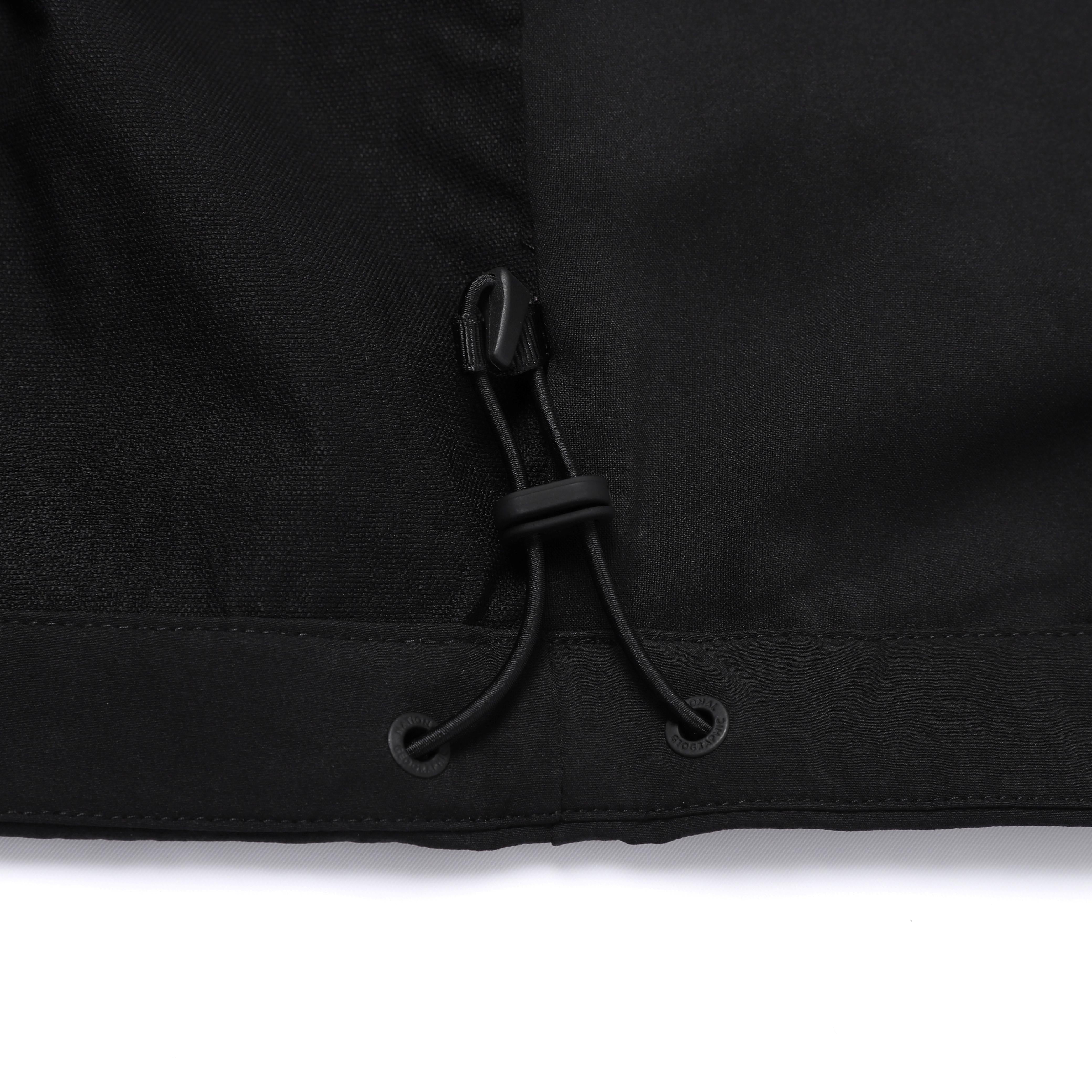 WOMEN ARCHELON WOVEN STRETCH TRAINING HOODED ZIP-UP BLACK