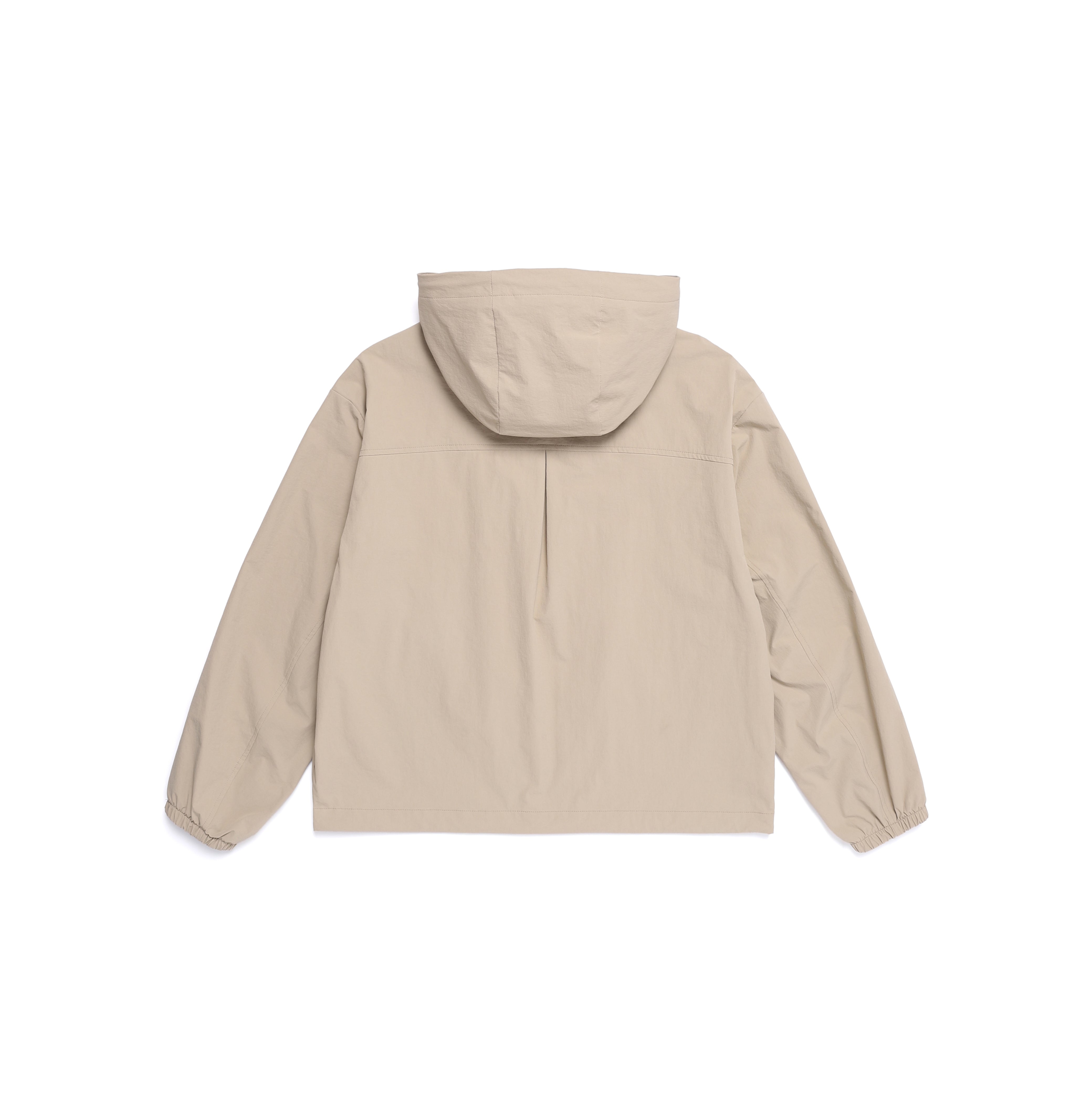 WOMEN ARCHELON WOVEN STRETCH TRAINING HOODED ZIP-UP MOURNING BEIGE