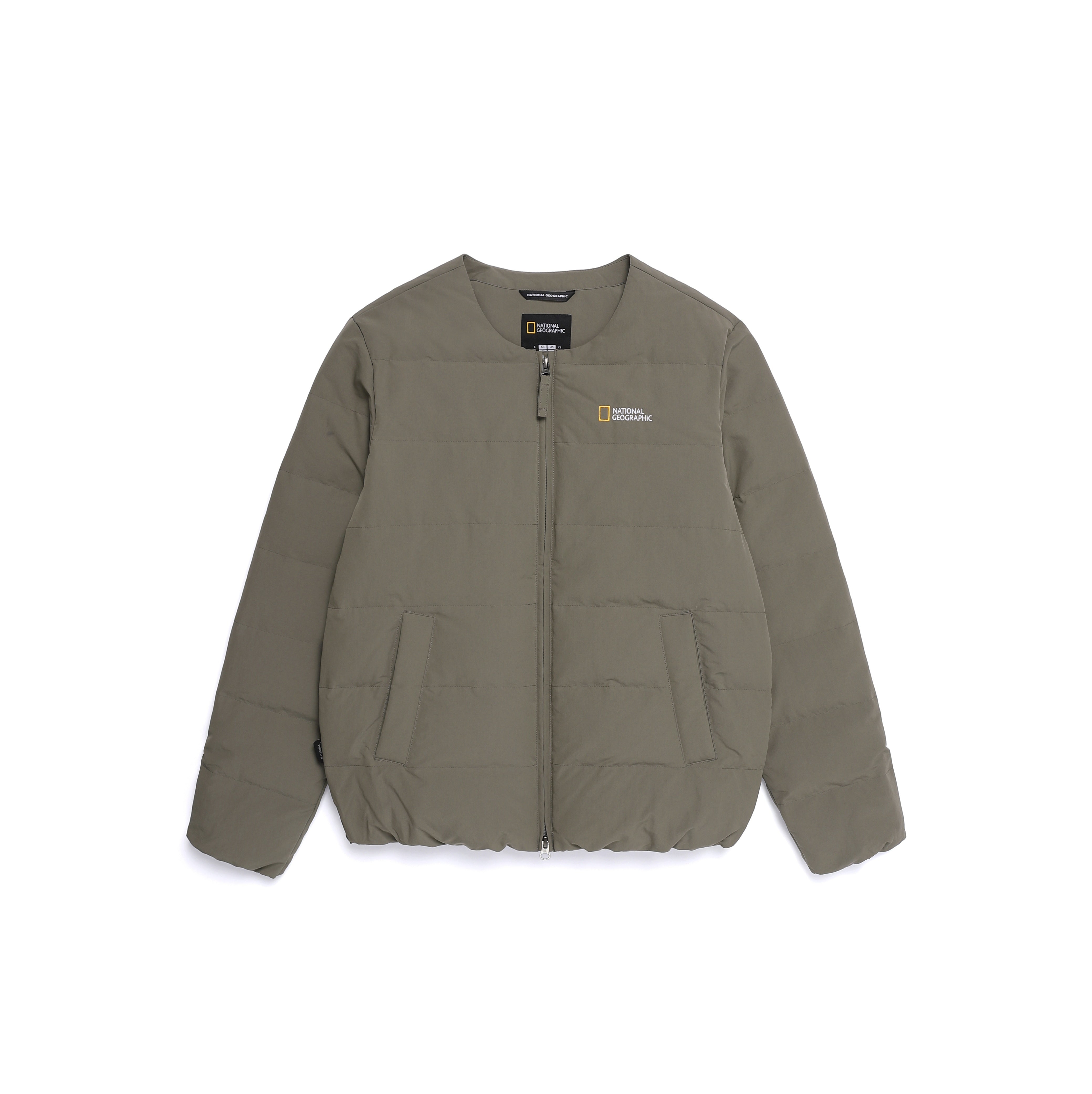 HERON U NECK QUILTING GOOSE DOWN JUMPER K/MOCHA