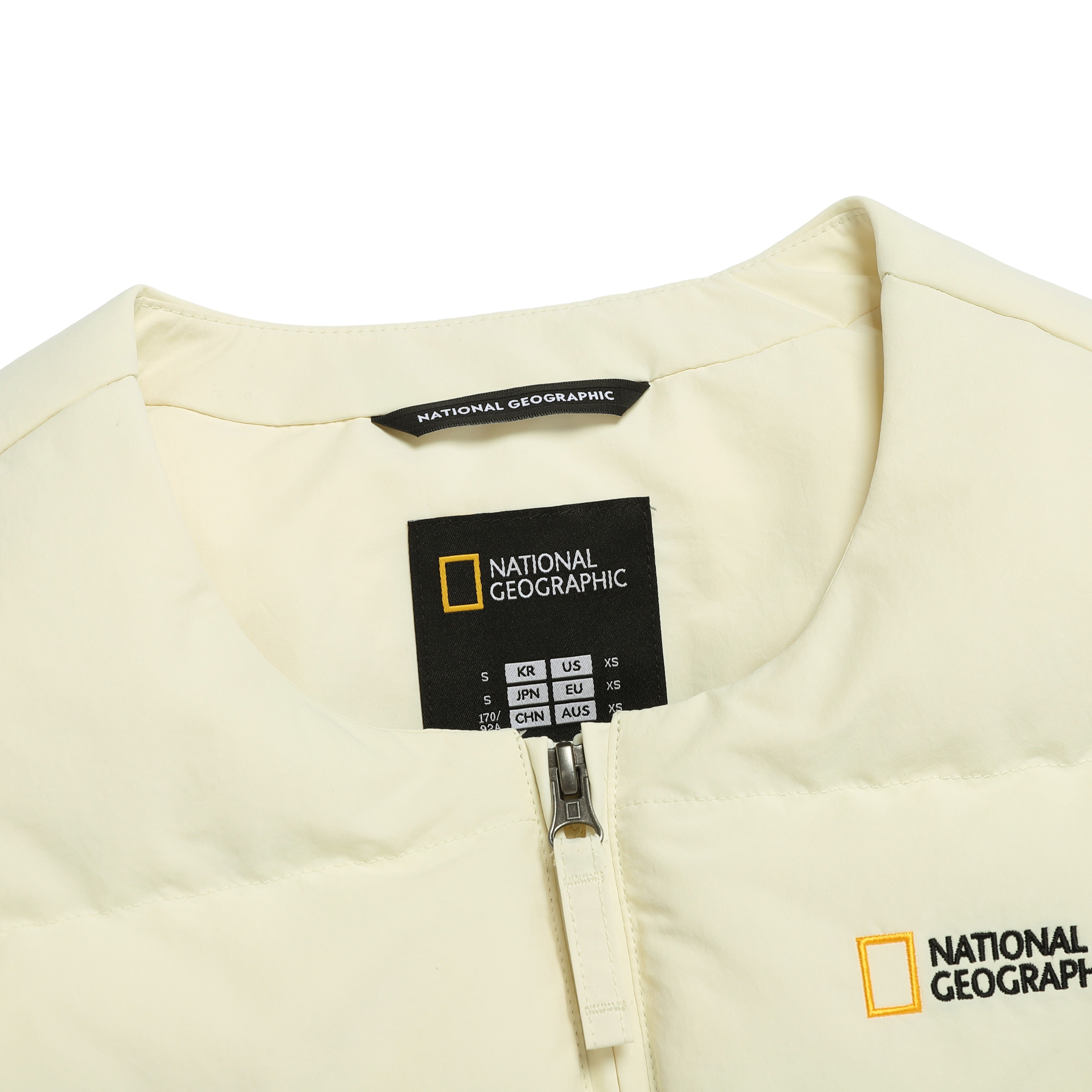 HERON U NECK LIGHTWEIGHT GOOSE DOWN VEST LIME