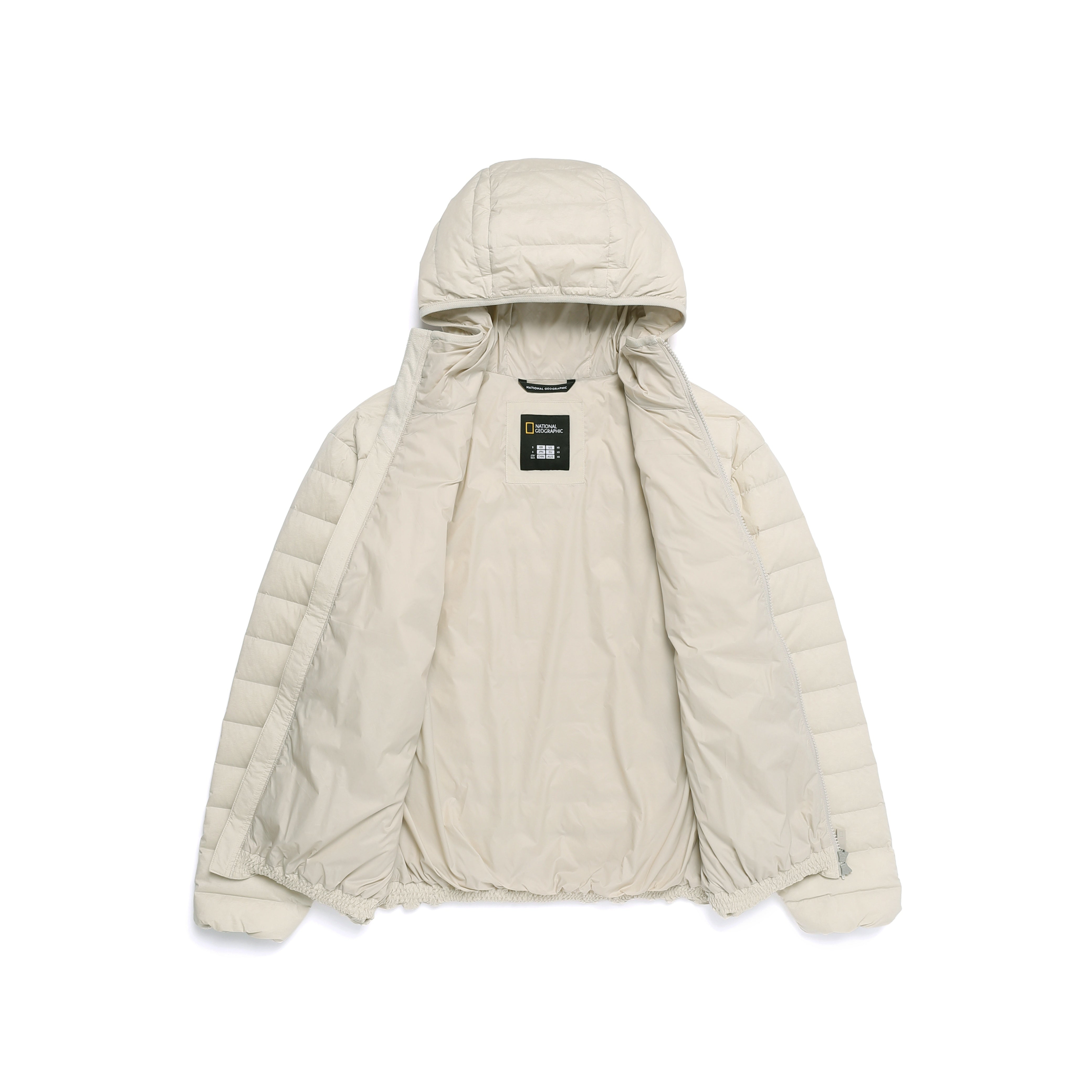 ATIK HOODED TUBE GOOSE DOWN JUMPER SILVER BIRCH