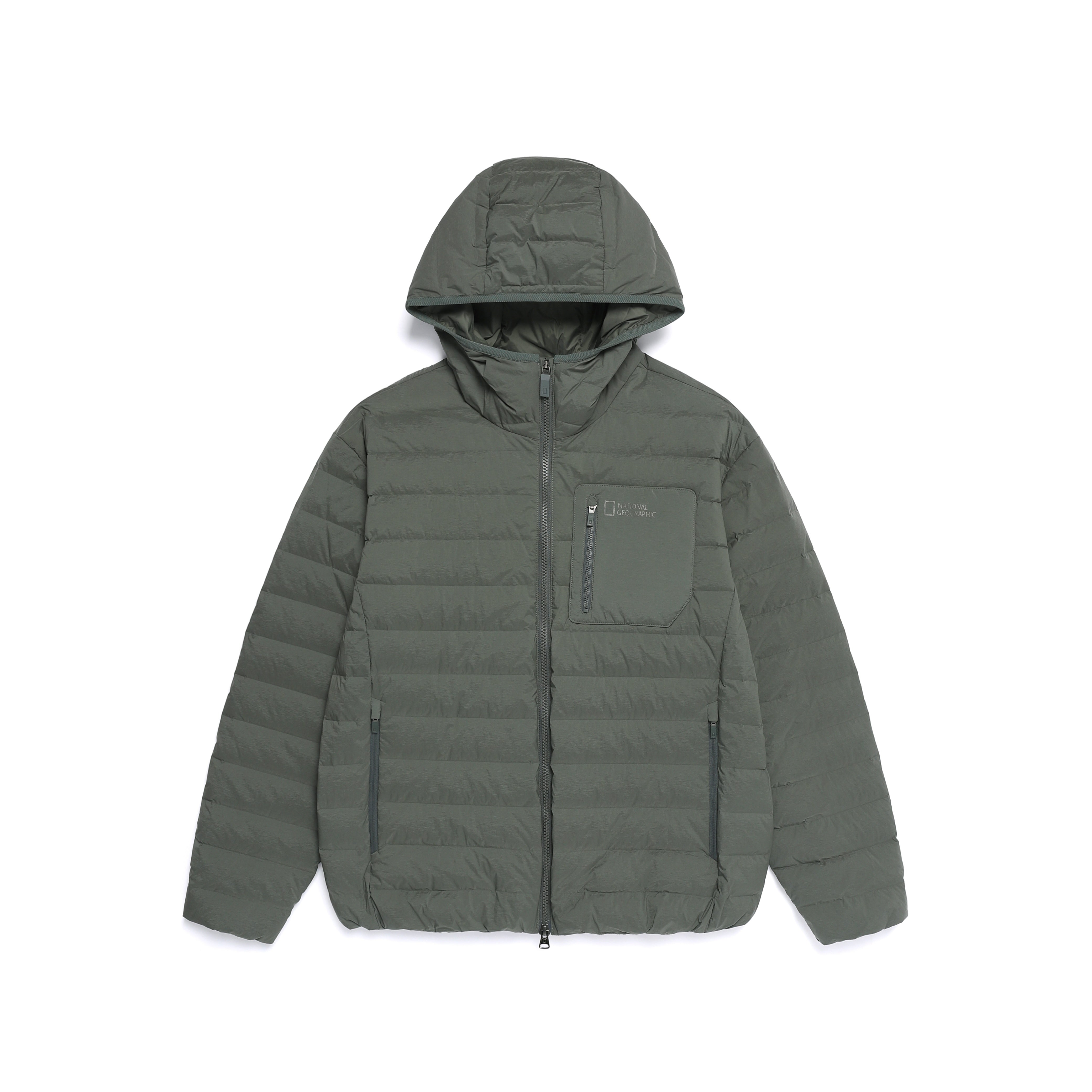 ATIK HOODED TUBE GOOSE DOWN JUMPER KHAKI