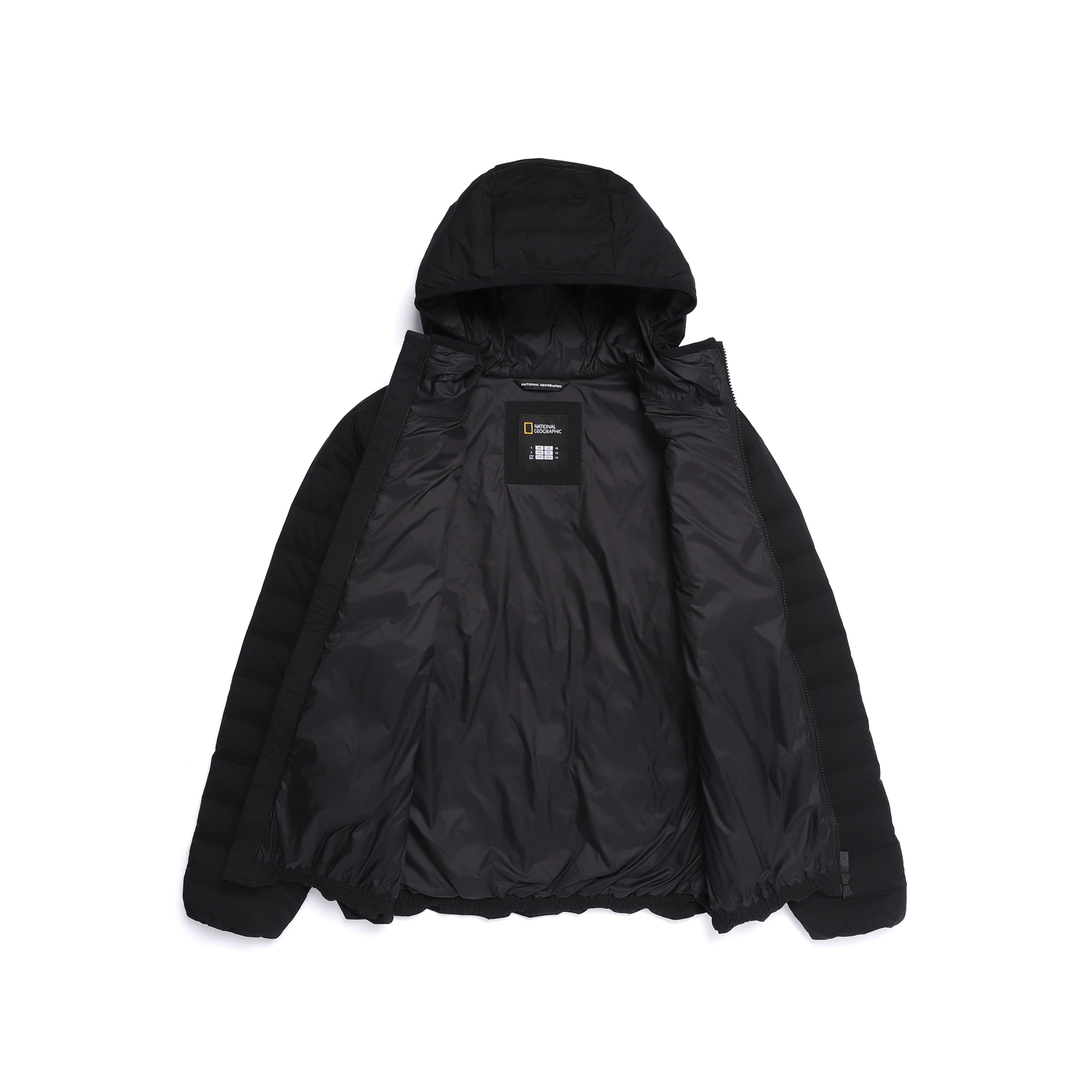 ATIK HOODED TUBE GOOSE DOWN JUMPER BLACK