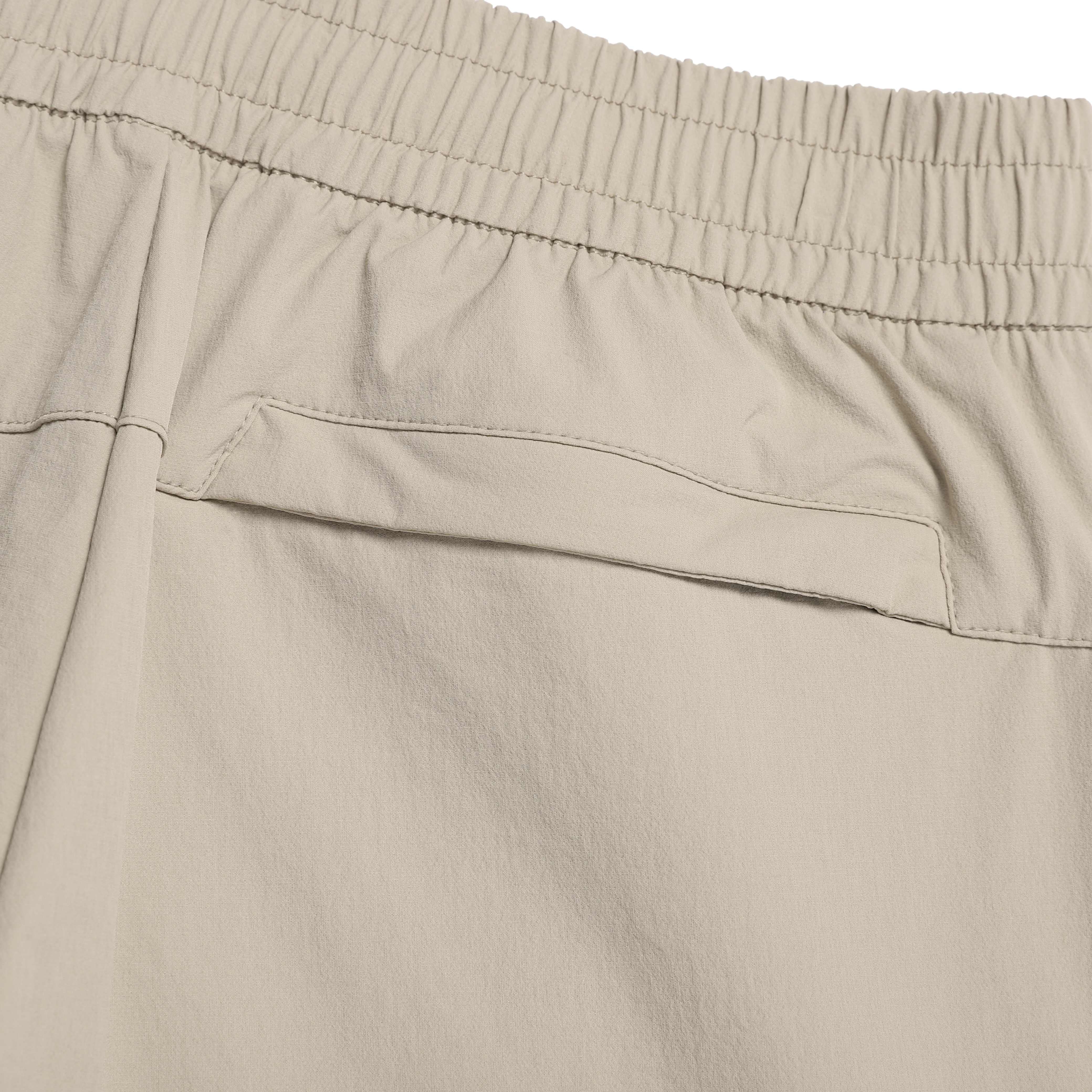 ARCHELON WOVEN STRAIGHT PANTS MOURNING BEIGE