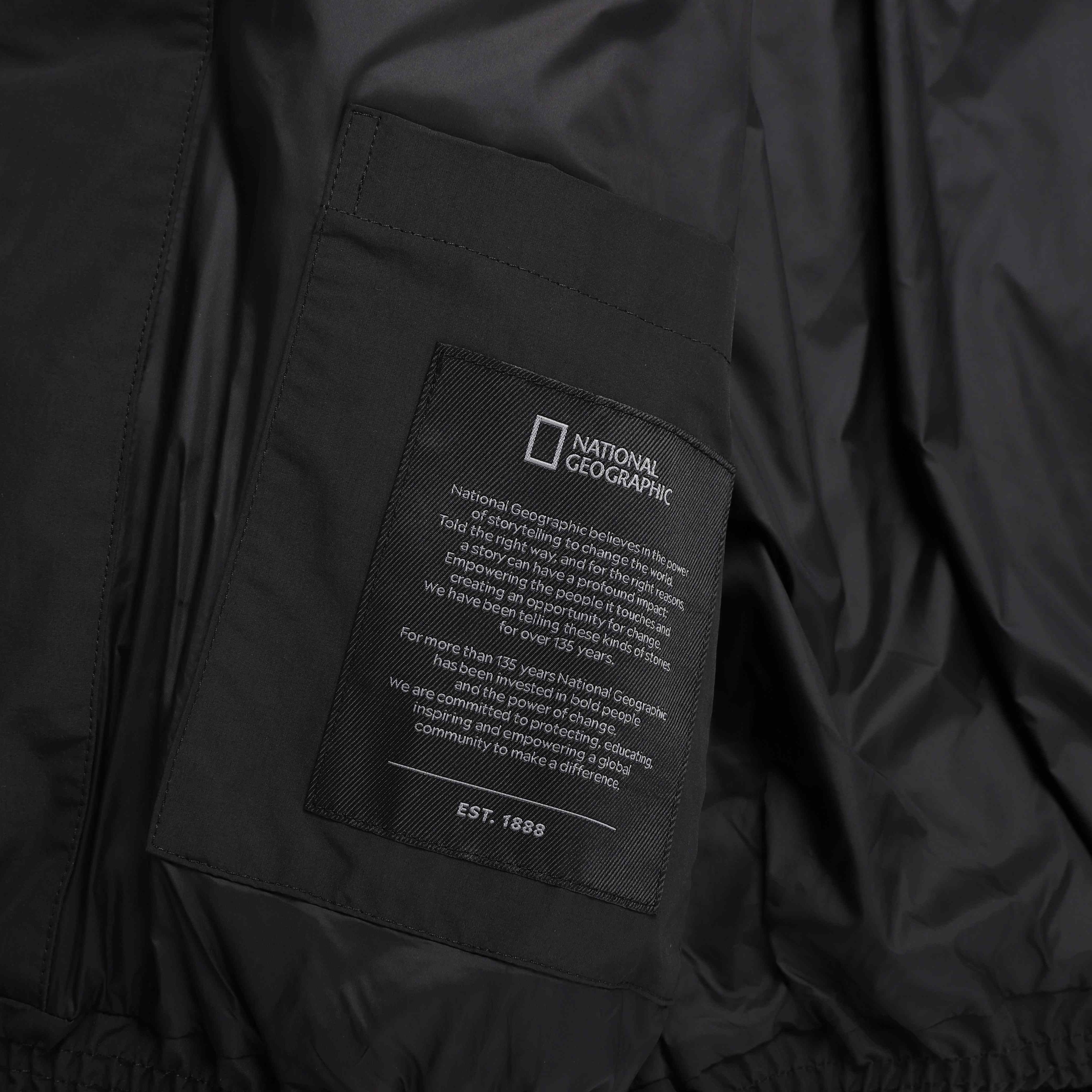 HERON U NECK QUILTING GOOSE DOWN JUMPER BLACK