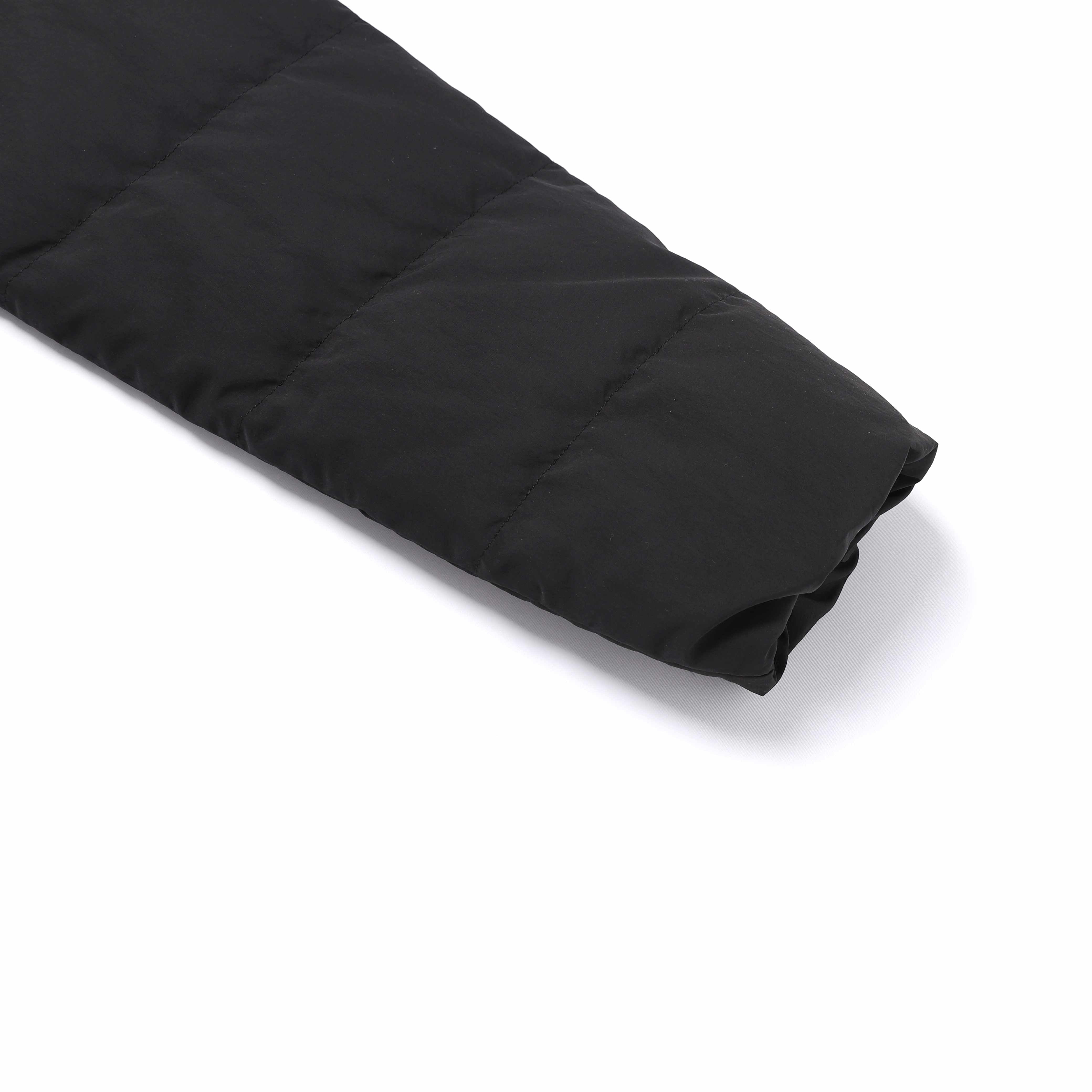 HERON U NECK QUILTING GOOSE DOWN JUMPER BLACK