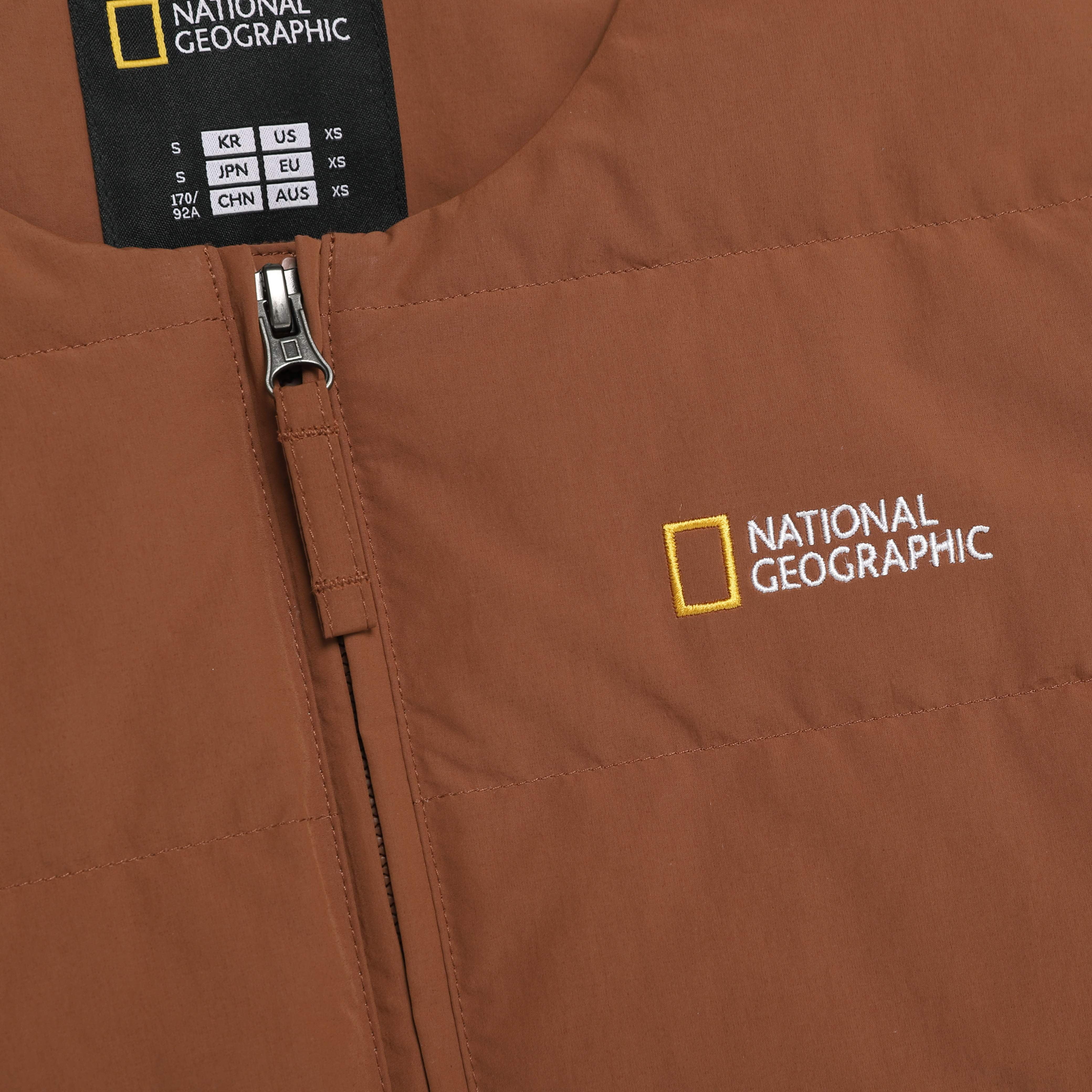 HERON U NECK QUILTING GOOSE DOWN JUMPER BRICK