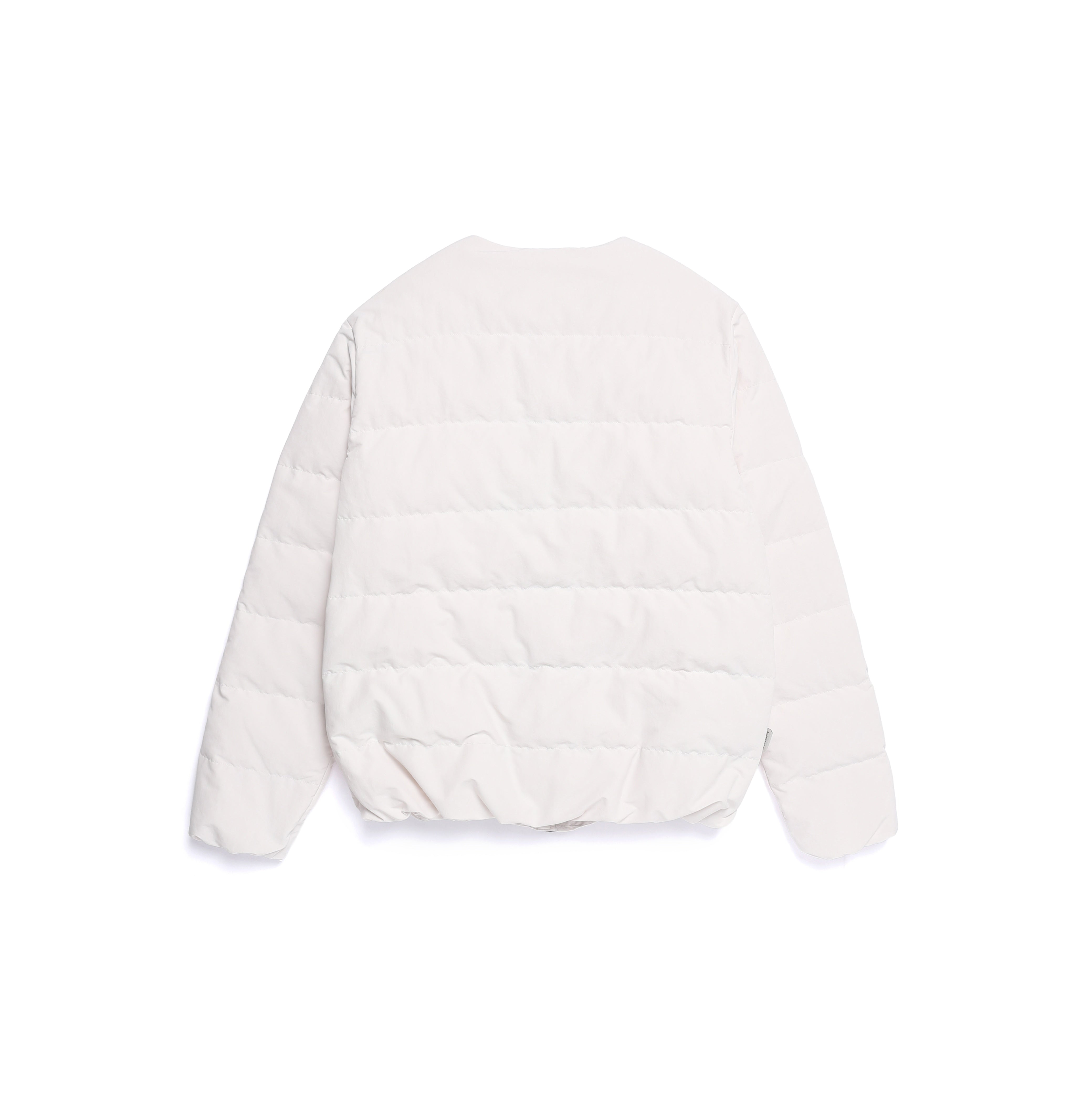 HERON U NECK QUILTING GOOSE DOWN JUMPER CRYSTAL BEIGE