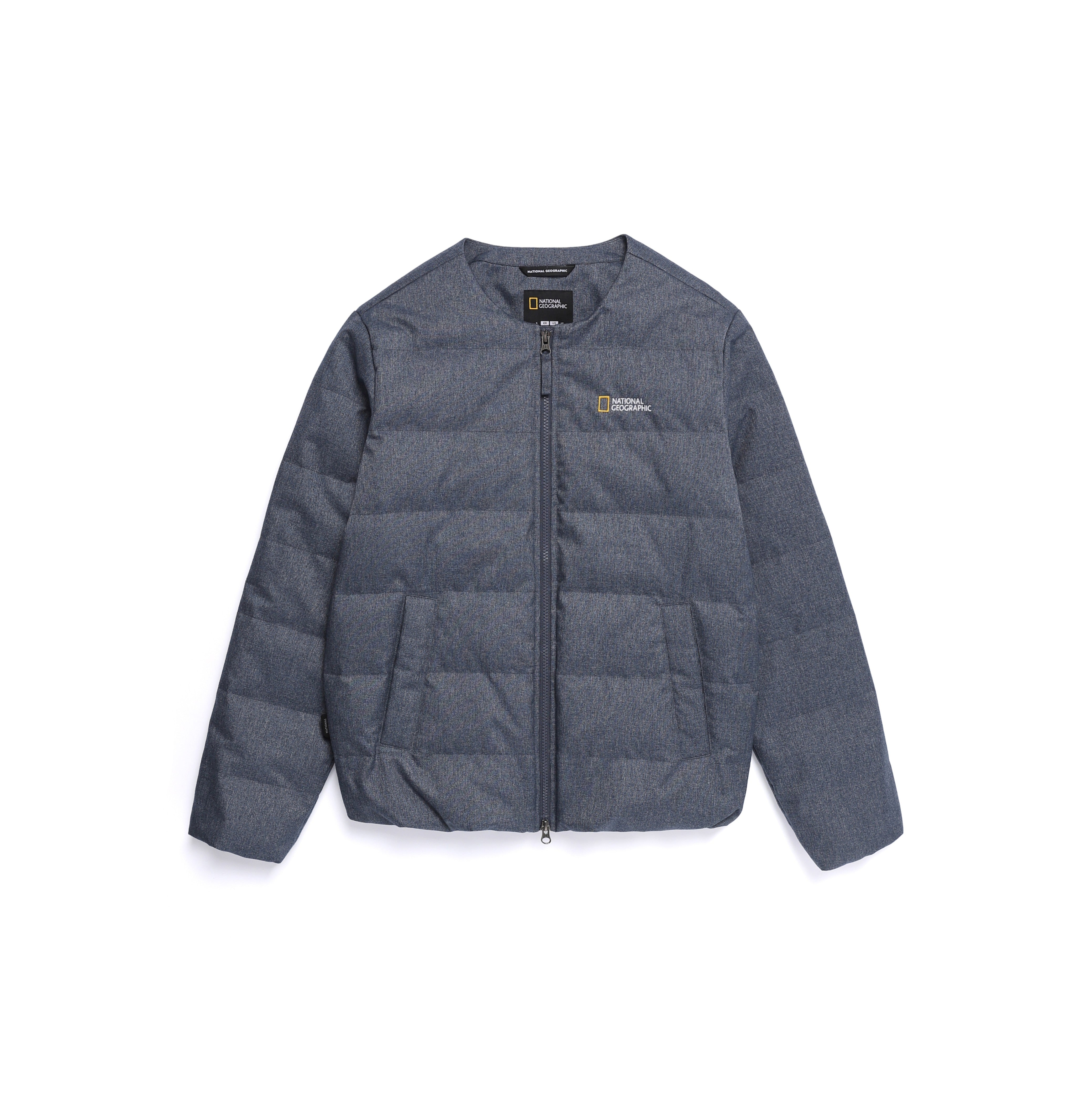 HERON U NECK QUILTING GOOSE DOWN JUMPER (DENIM) INDIGO