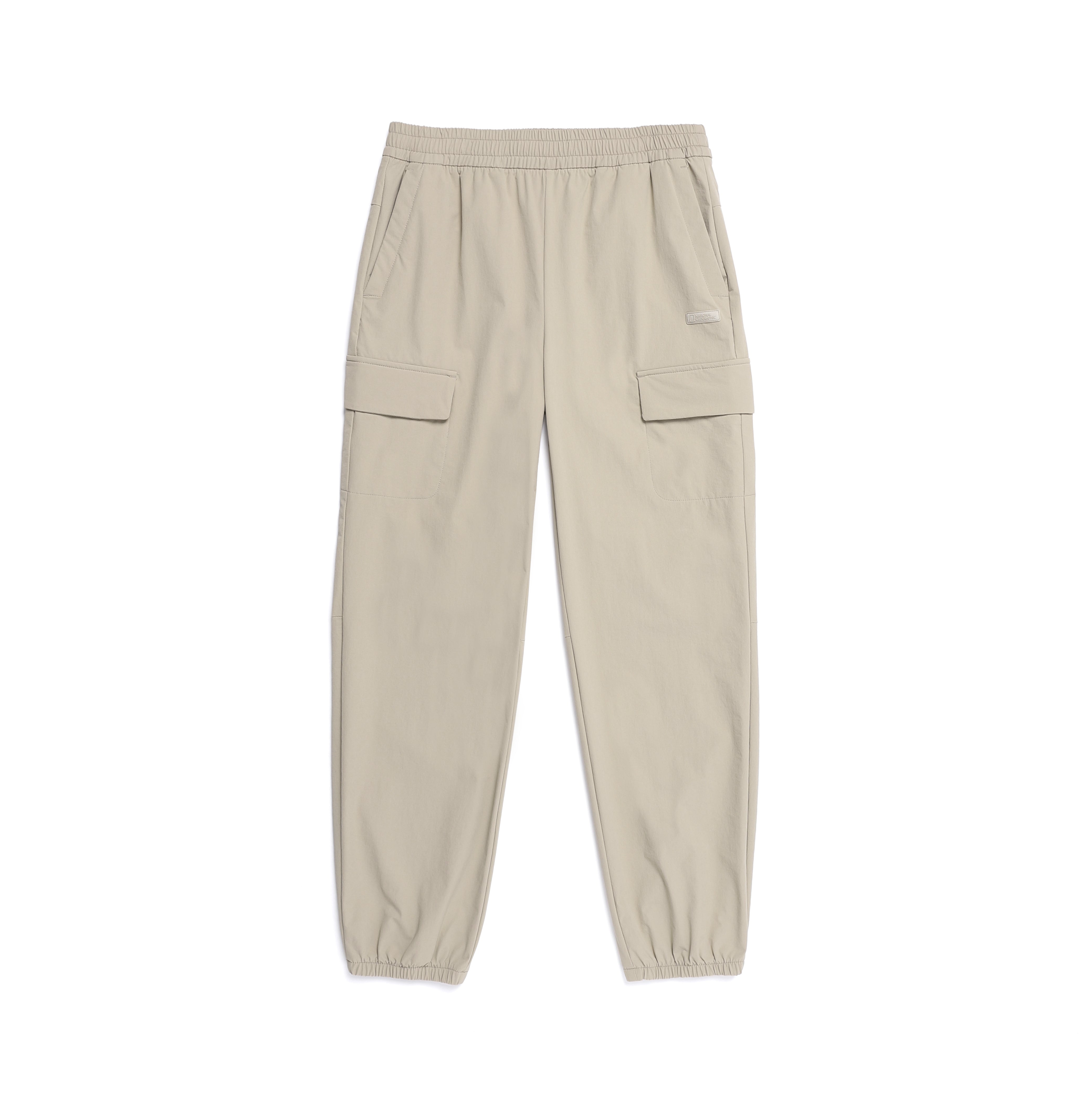 WOMEN ARCHELON WOVEN STRETCH TRAINING JOGGER PANTS MOURNING BEIGE
