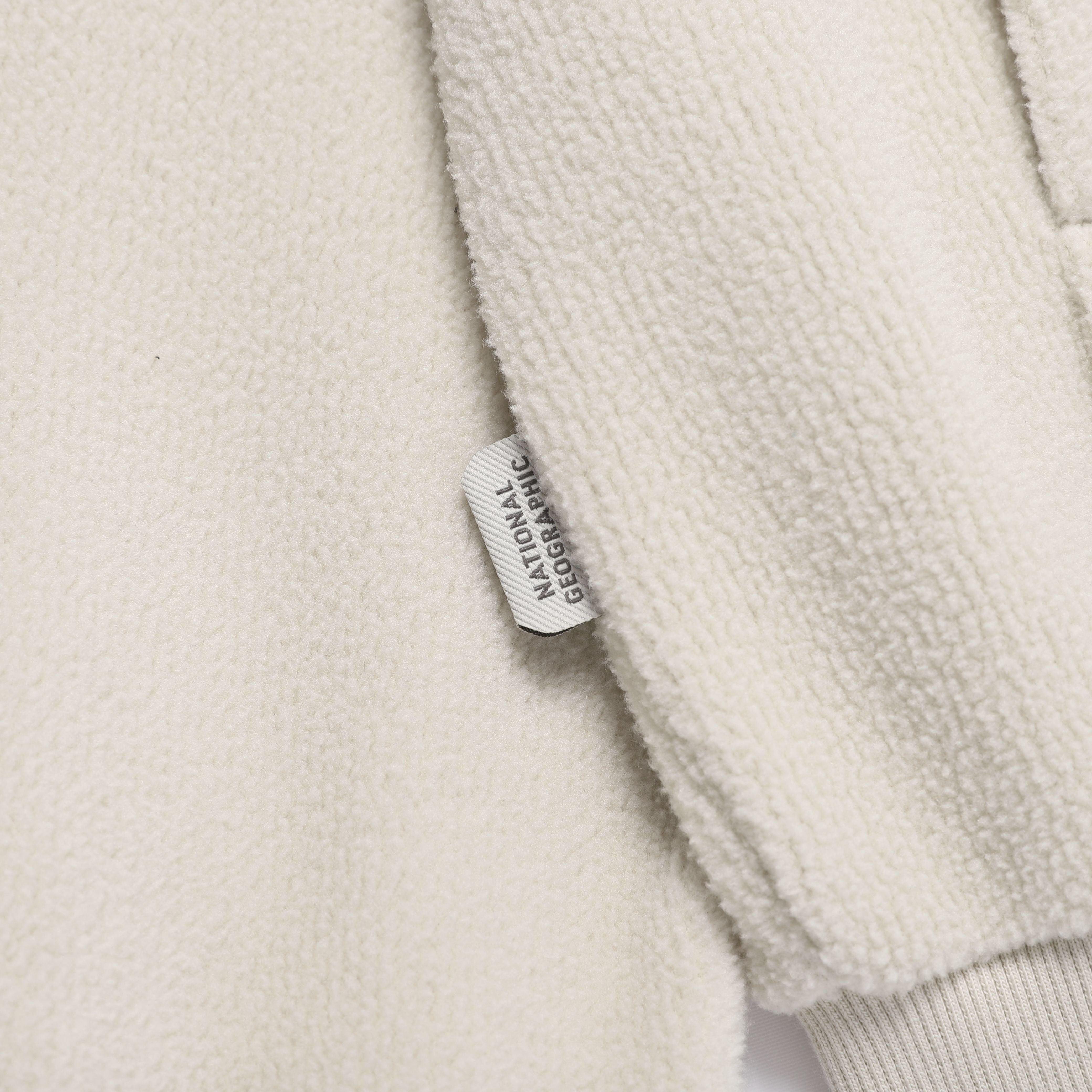 WOMEN MODIFIED FLEECE HIGH NECK FULL ZIP-UP SILVER BIRCH