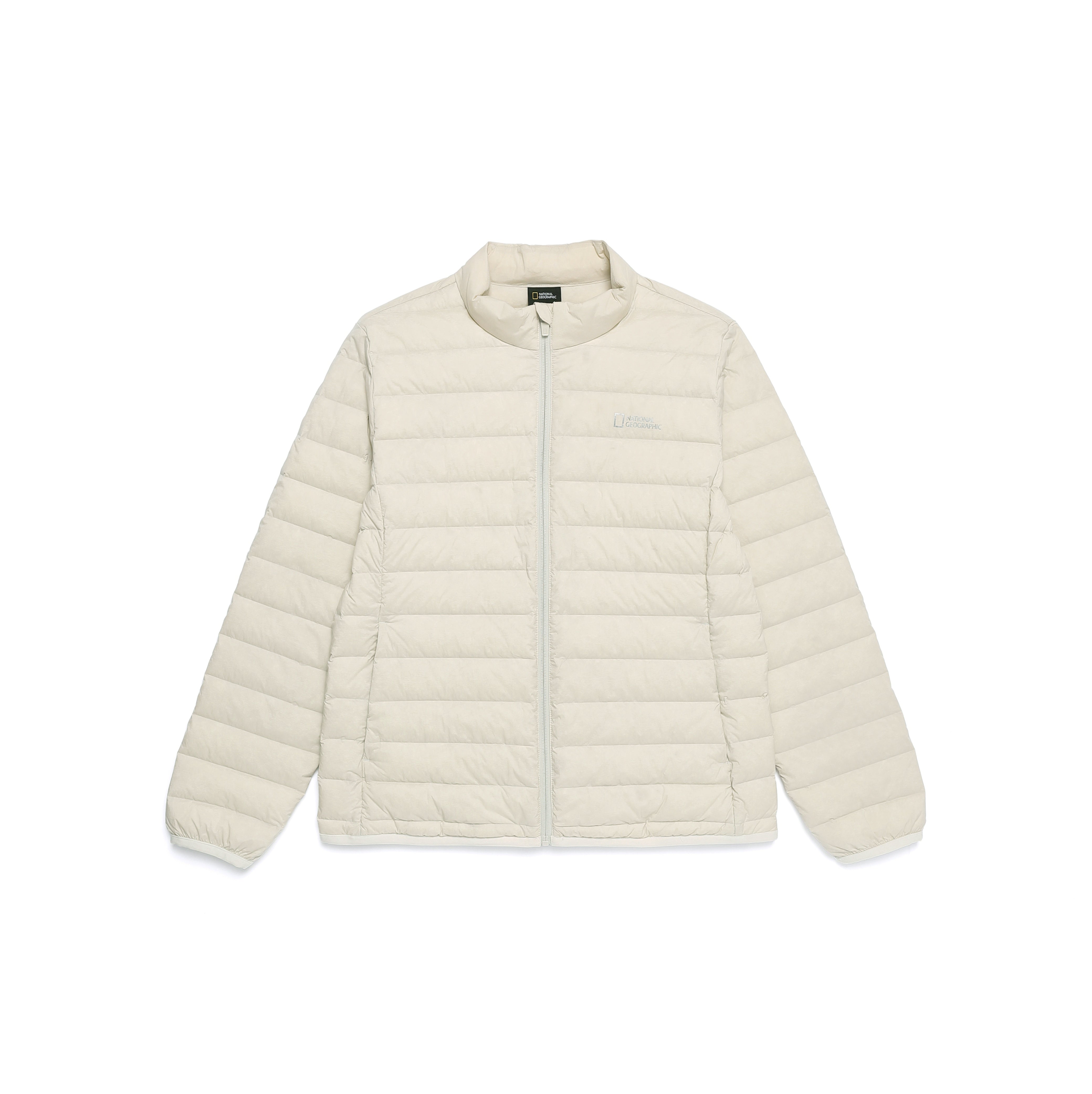 WOMEN ATIK HIGH NECK TUBE GOOSE DOWN JUMPER SILVER BIRCH