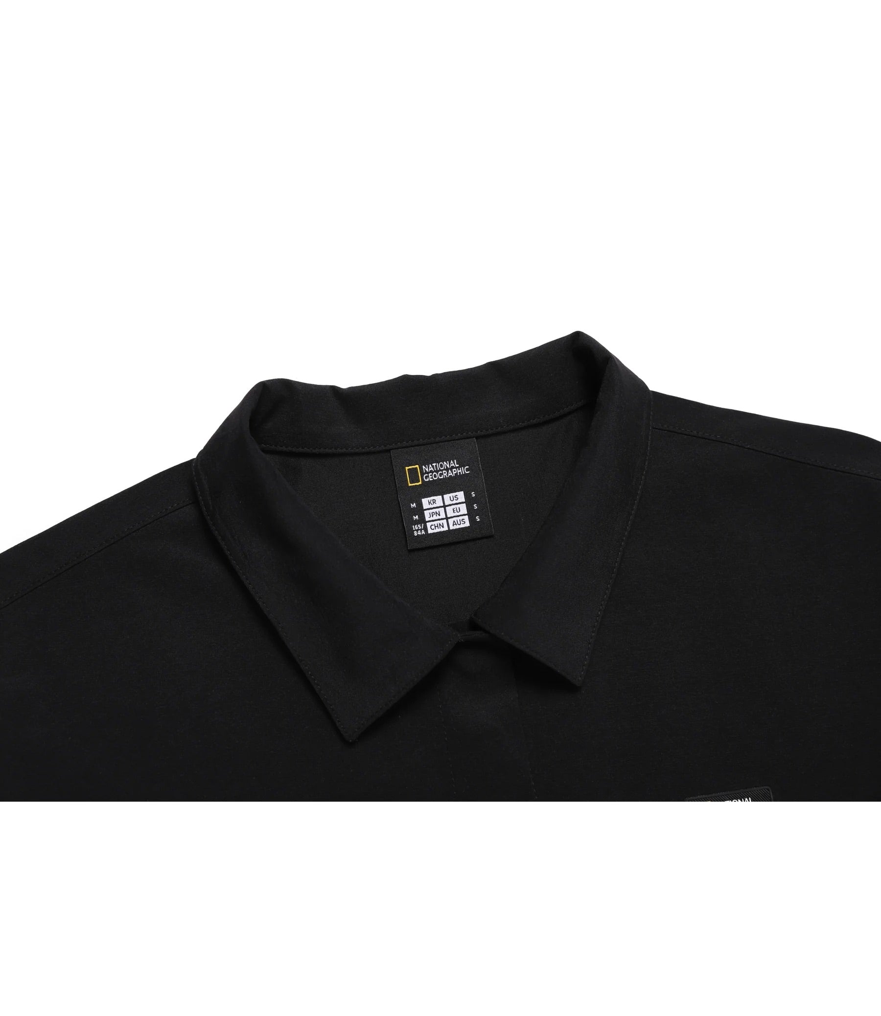 WOMEN FROZEN AIR SEMI CROP SHORT SLEEVE SHIRT CARBON BLACK