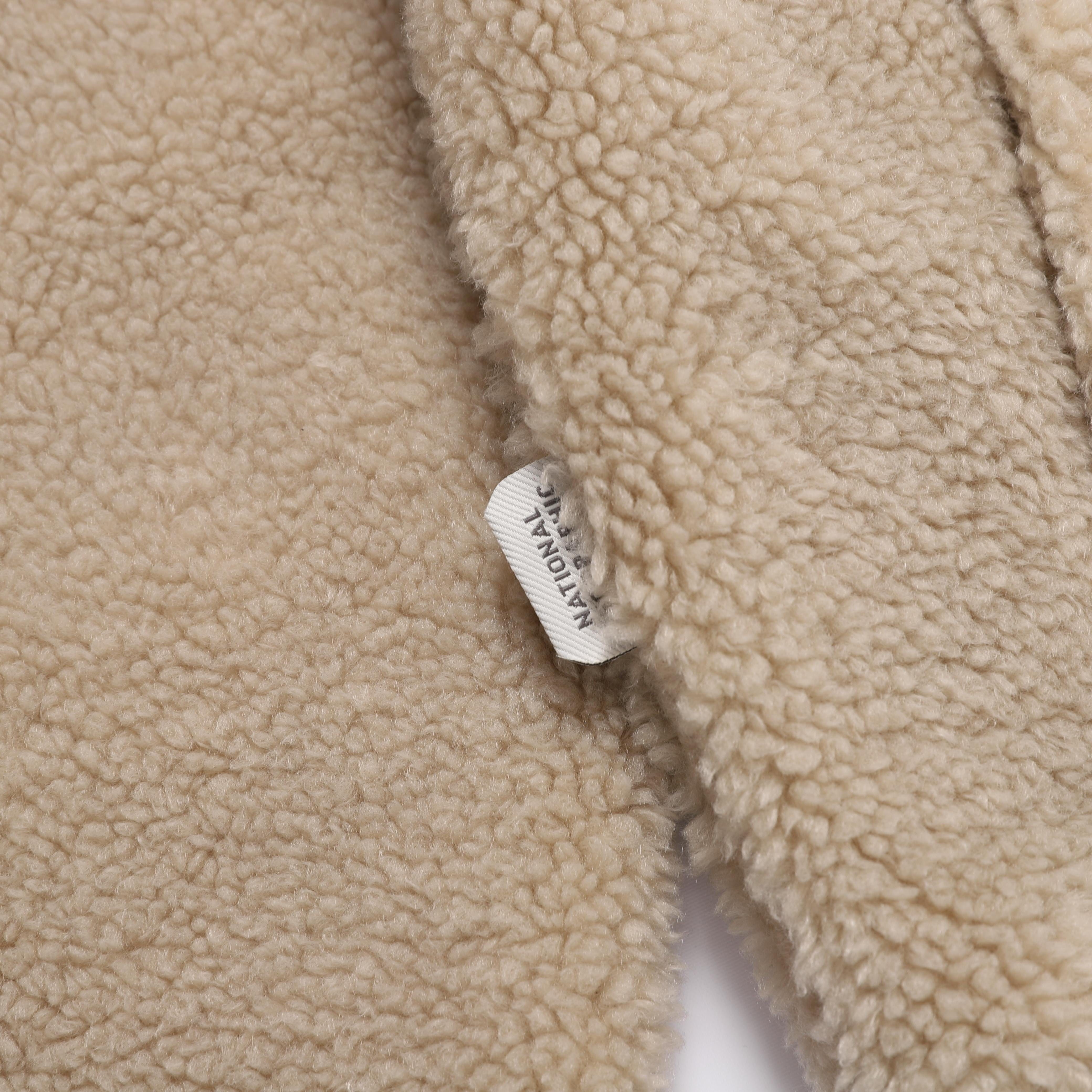 COTTONI FLEECE STANDNECK FLEECE JACKET MOURNING BEIGE