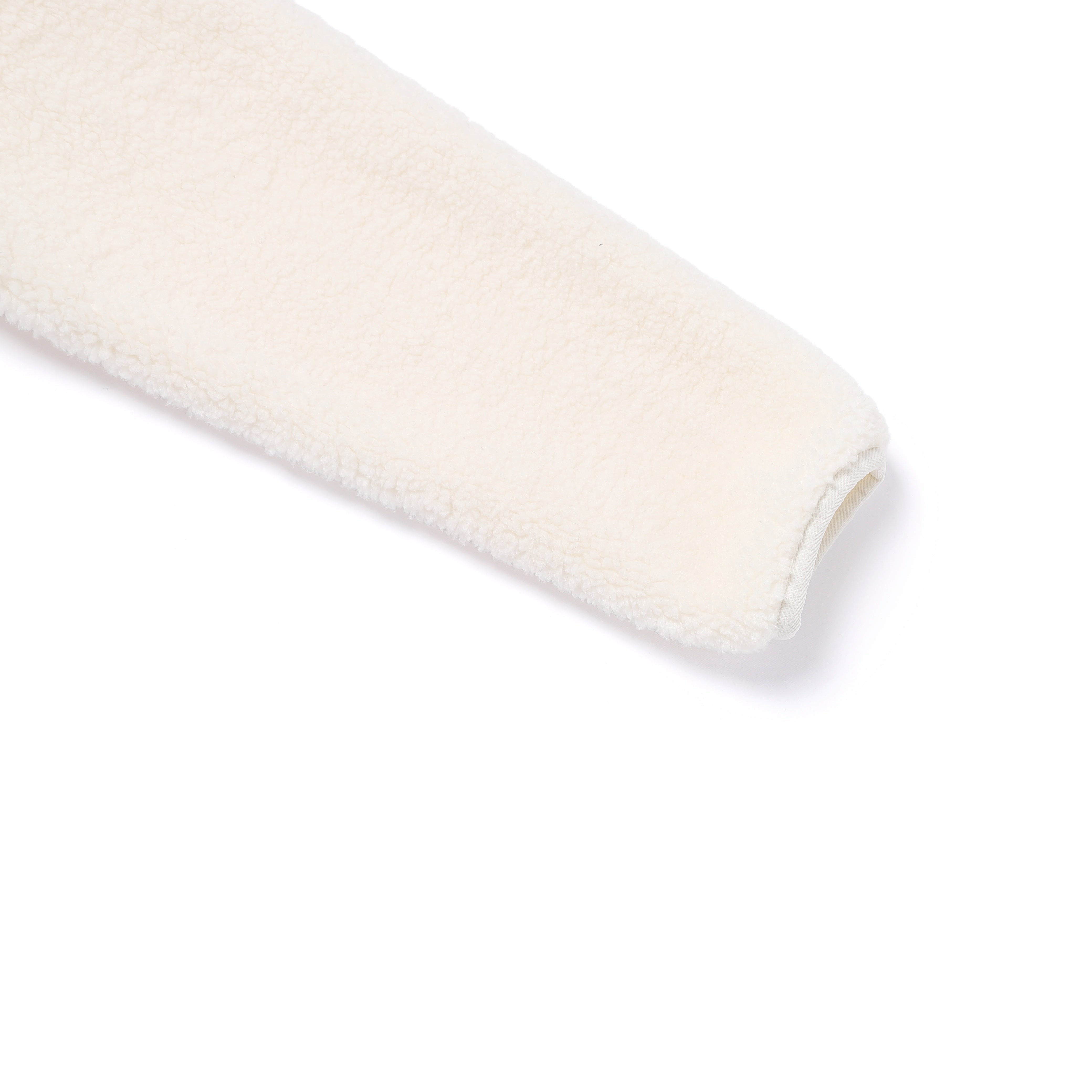 COTTONI FLEECE STANDNECK FLEECE JACKET O/WHITE