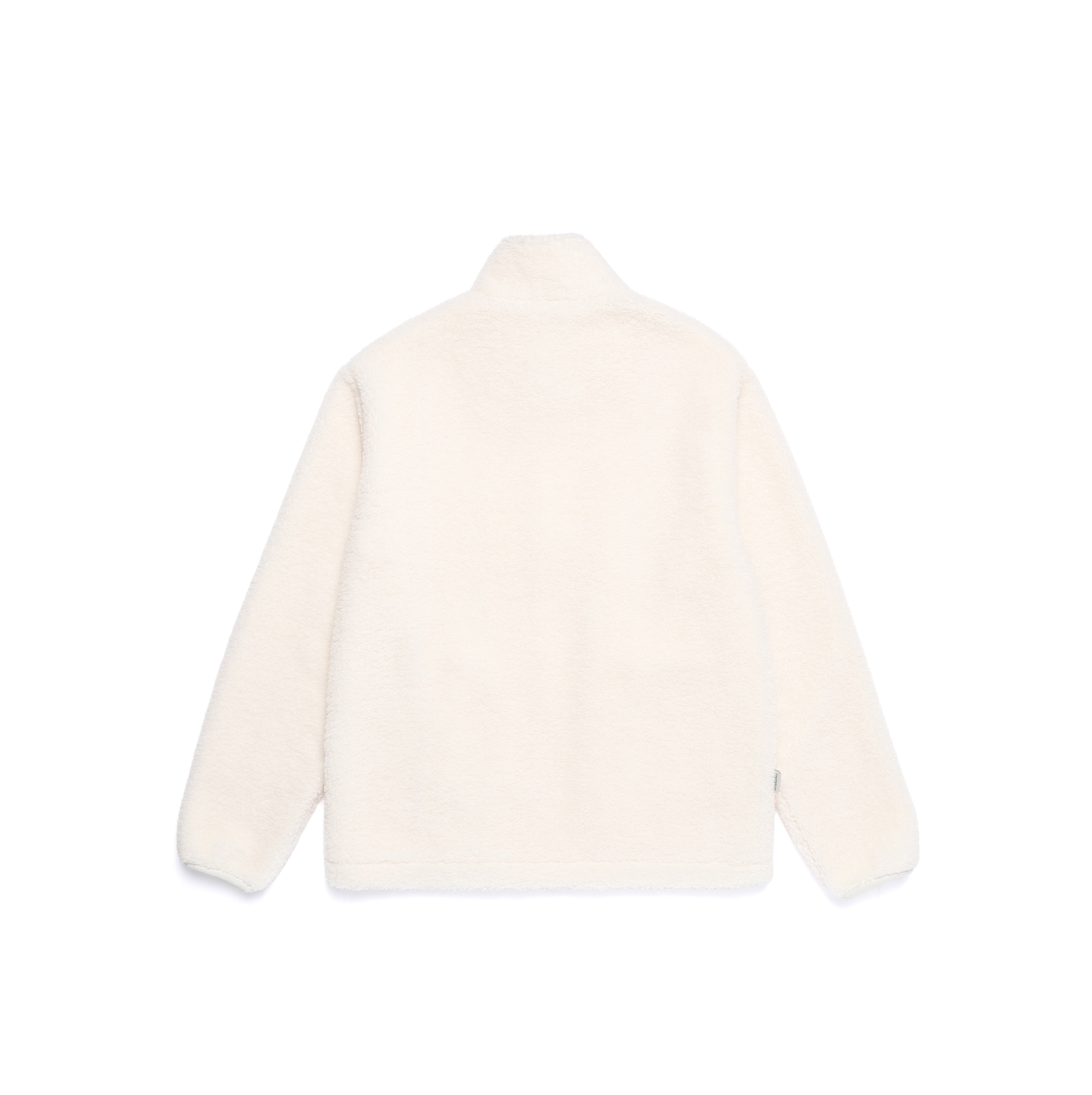 COTTONI FLEECE STANDNECK FLEECE JACKET O/WHITE