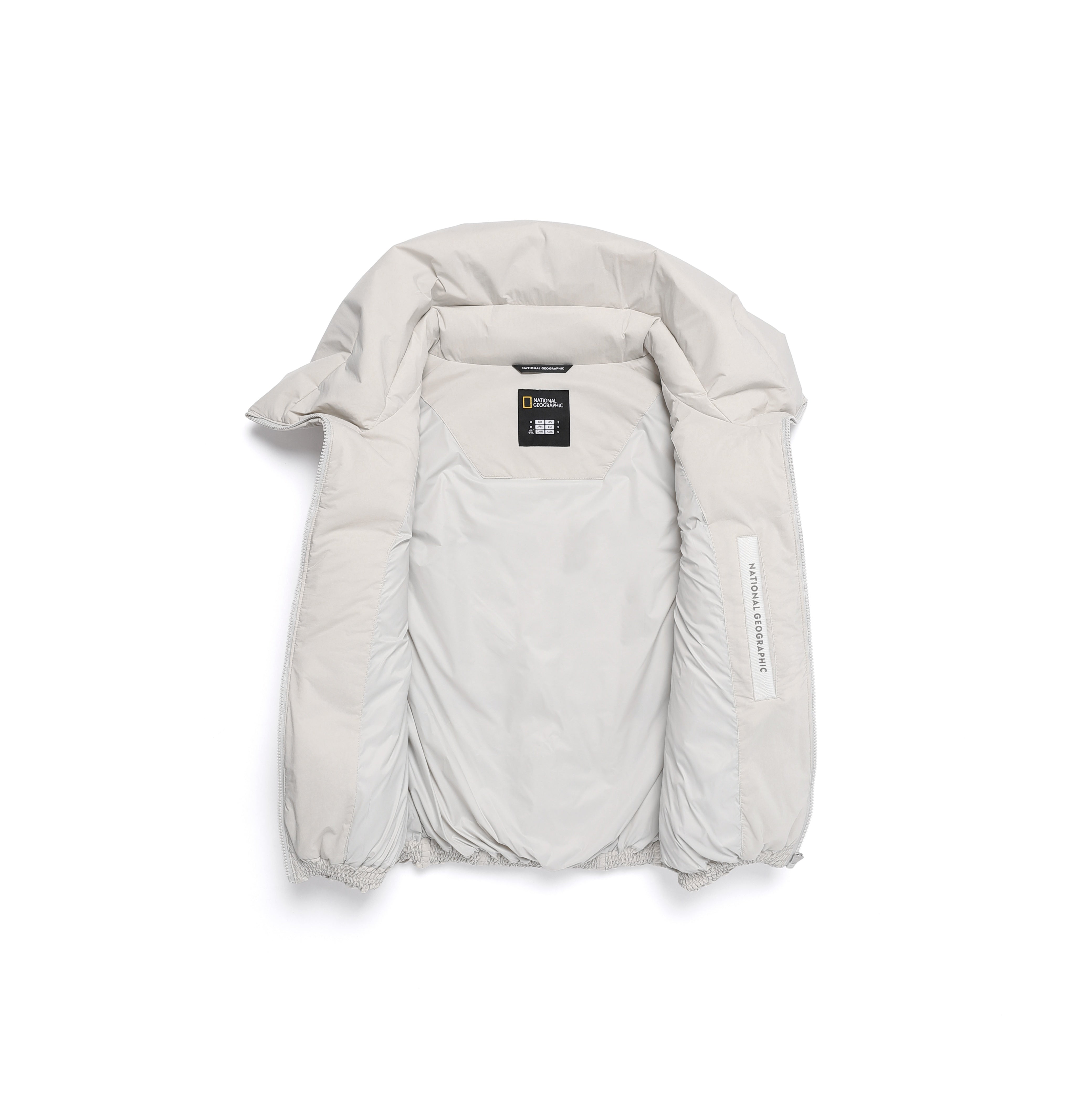 WOMEN HIGHNECK DUCK DOWN VEST L/GREY