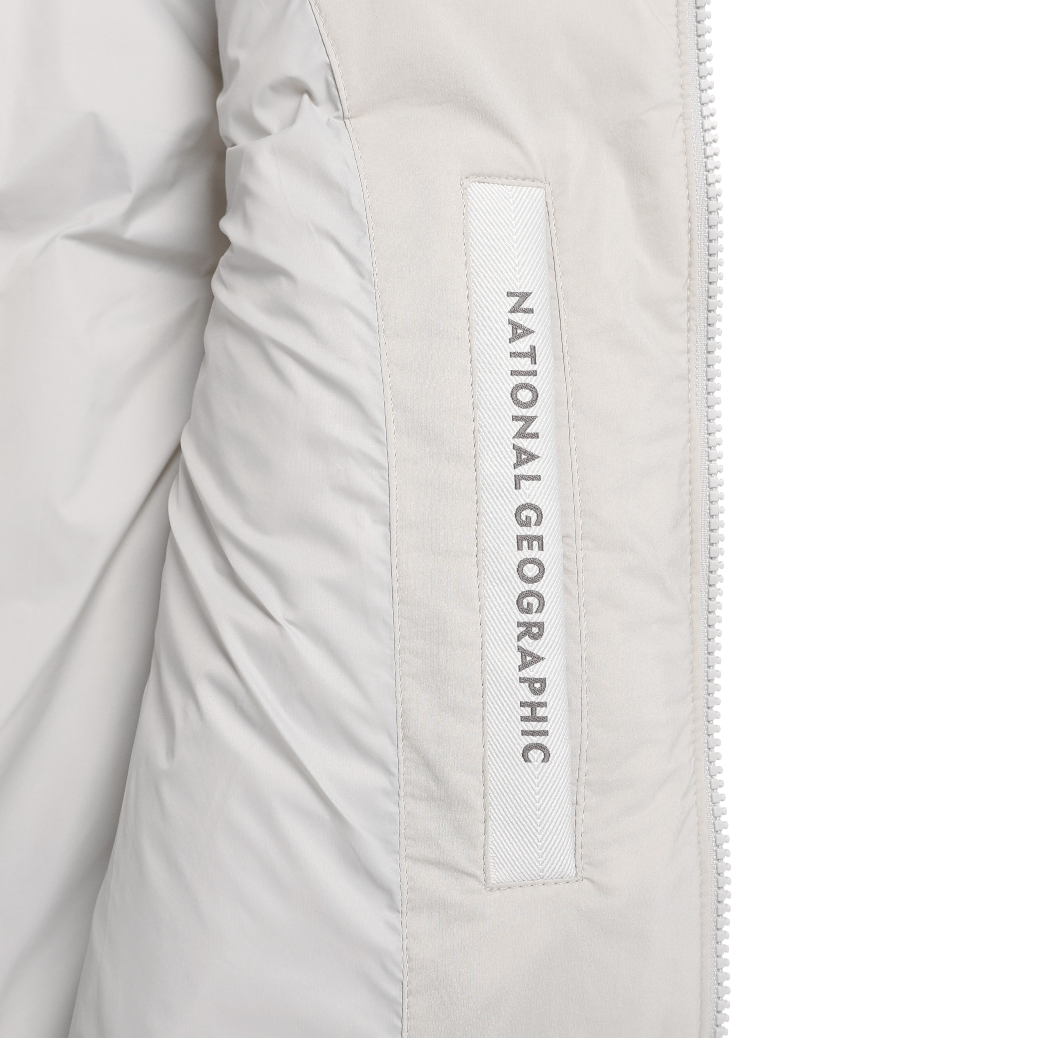 WOMEN HIGHNECK DUCK DOWN VEST L/GREY