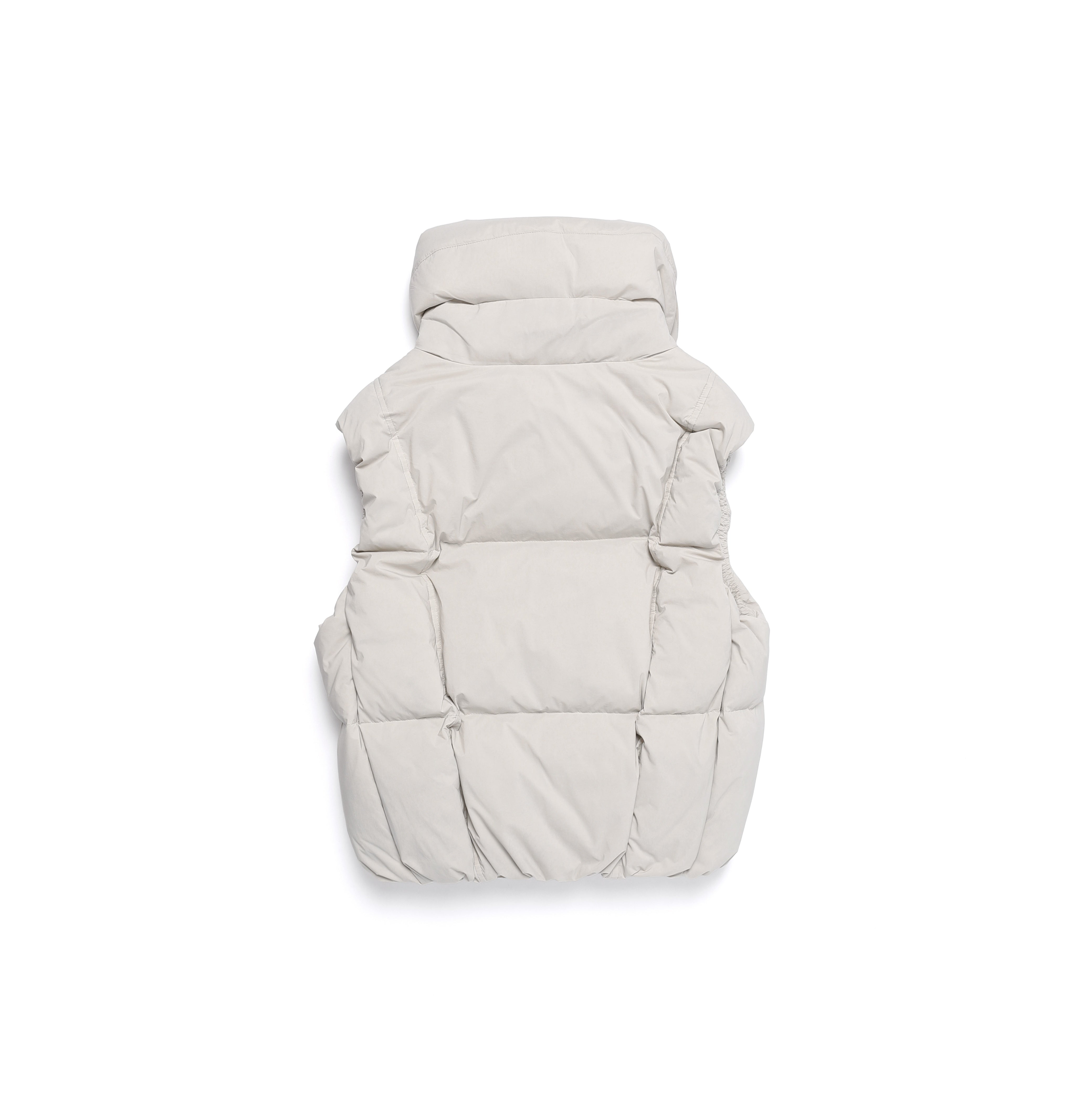 WOMEN HIGHNECK DUCK DOWN VEST L/GREY