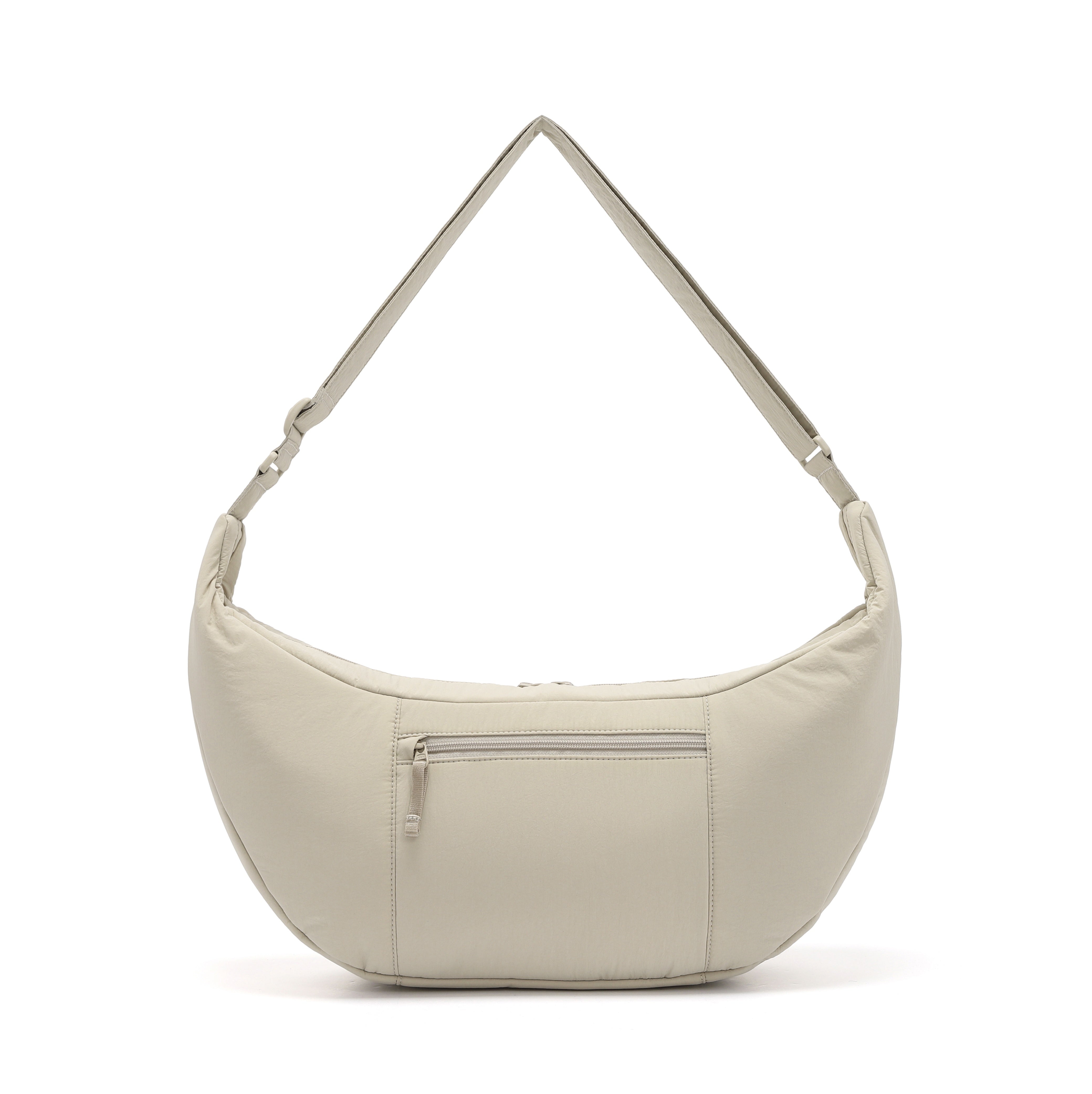 PADDED SLING CROSS BAG L BEIGE