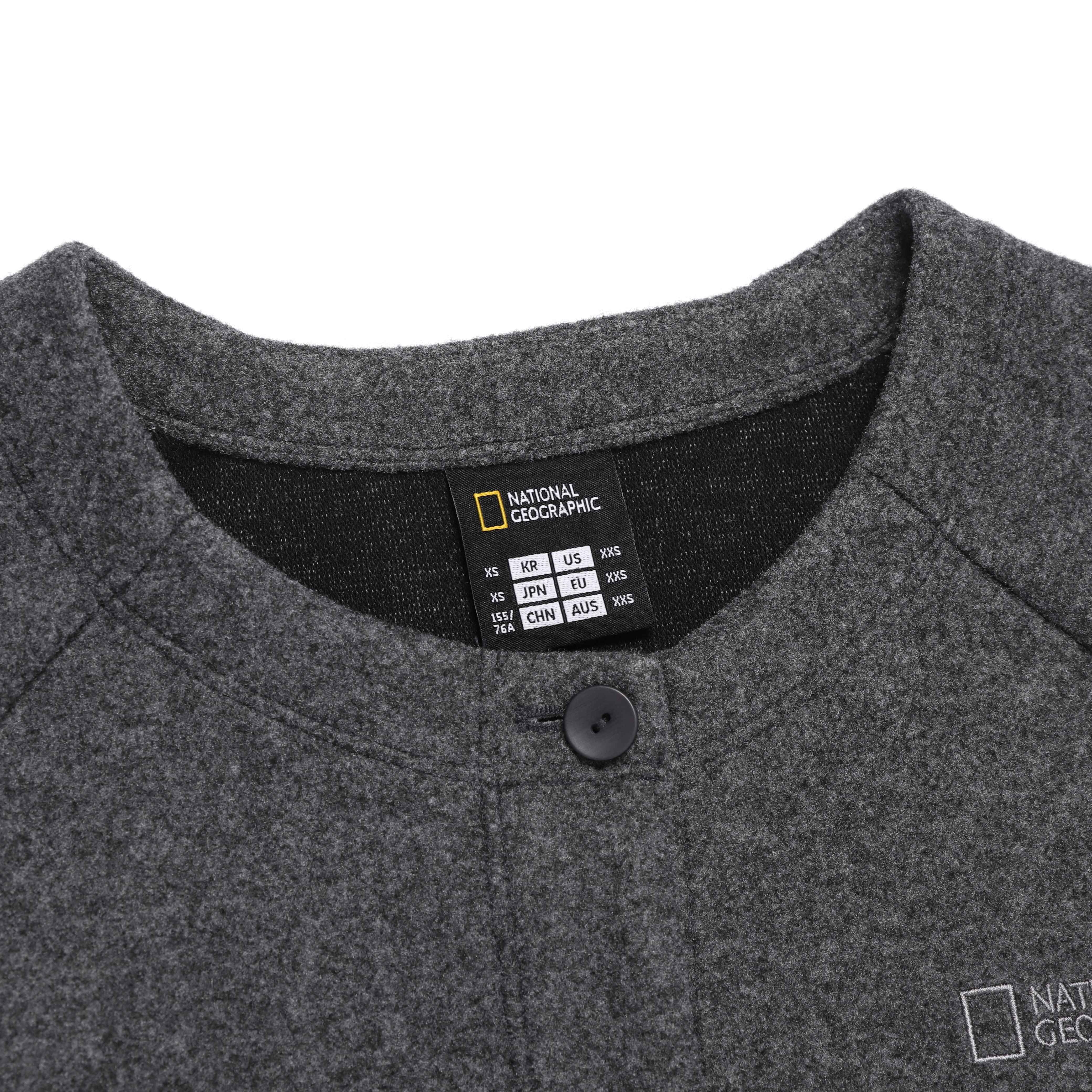 WOMEN GLIESE ROUND KECK CARDIGAN CHARCOAL